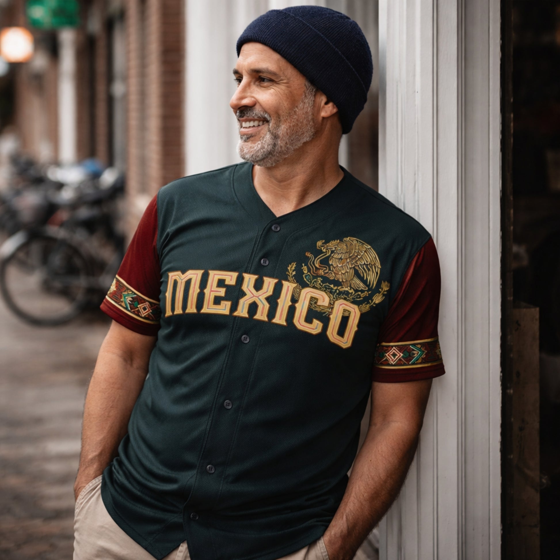 Custom Baseball Jersey Mexican Pride Mexico Heritage Eagle – Personalized Name Number