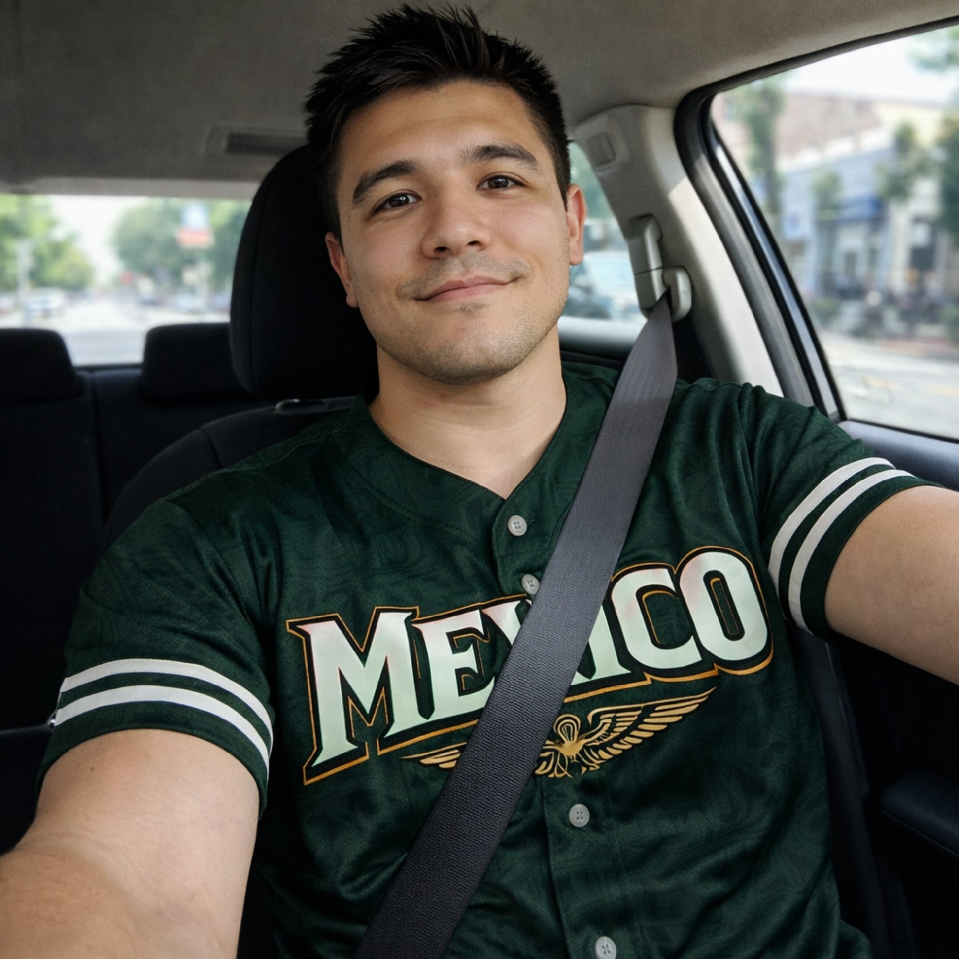 Custom Baseball Jersey Mexican Pride Mexico Aztec Pattern – Personalized Name Number