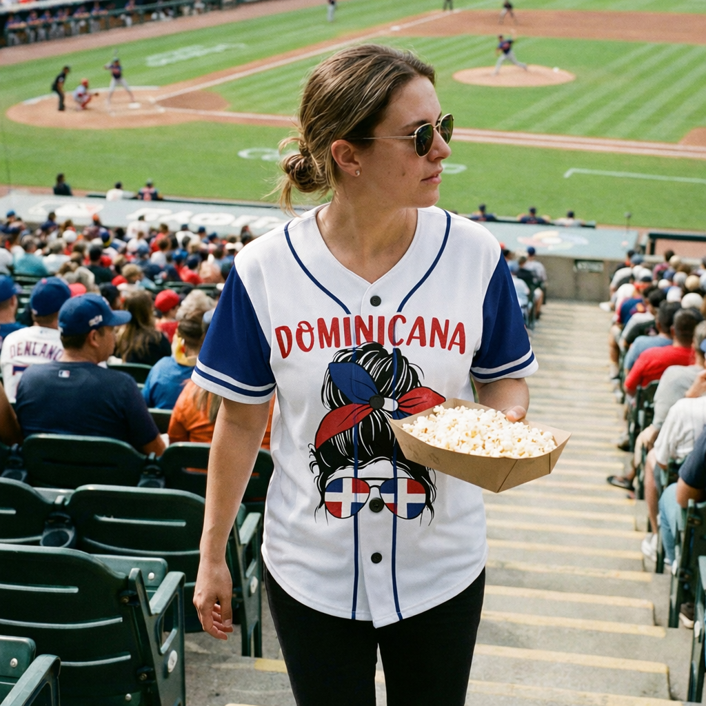 Custom Dominican Republic Baseball Jersey Dominicana Fan Graphic White – Personalized Name Number