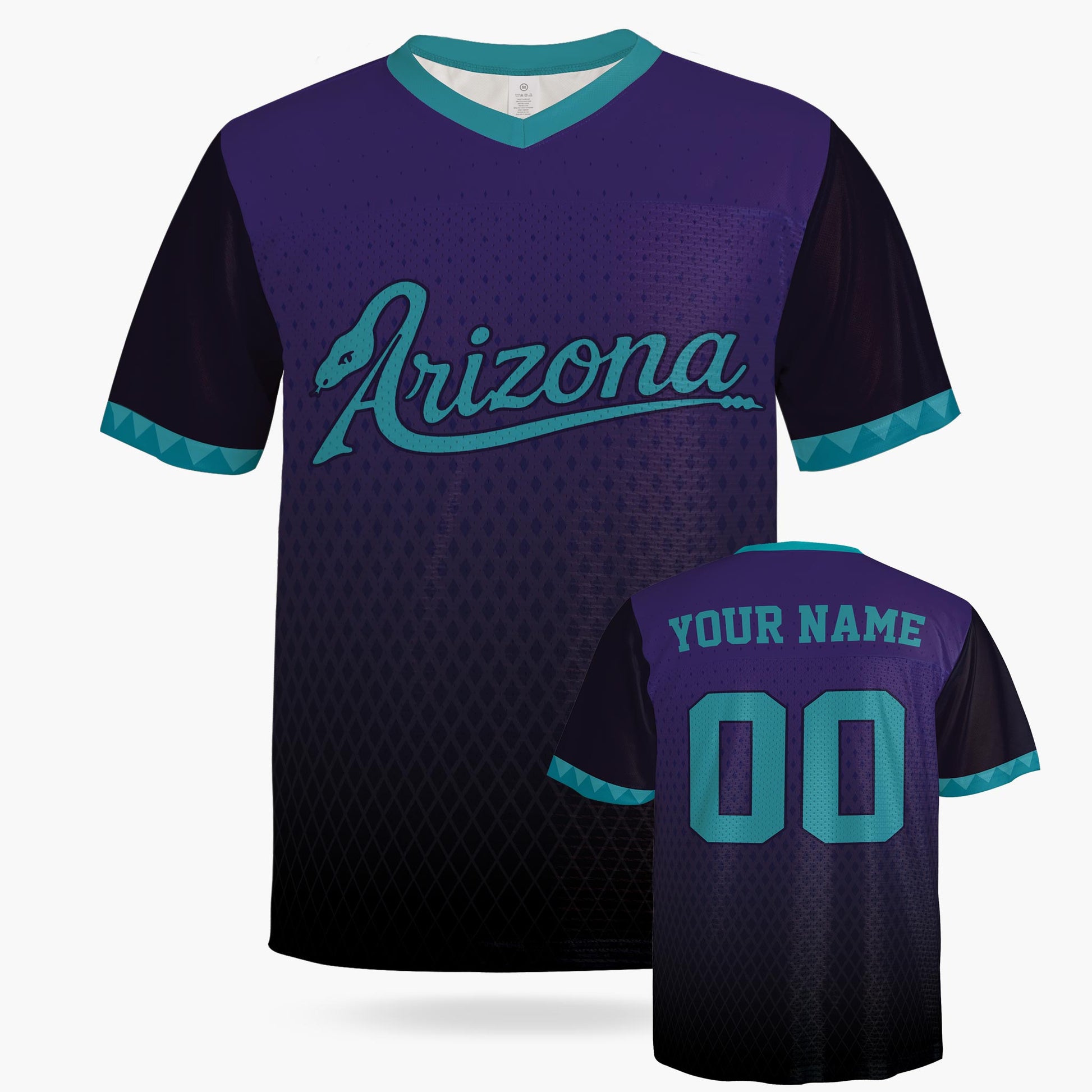 Custom City Football Jersey - Arizona Purple - Design Your Own