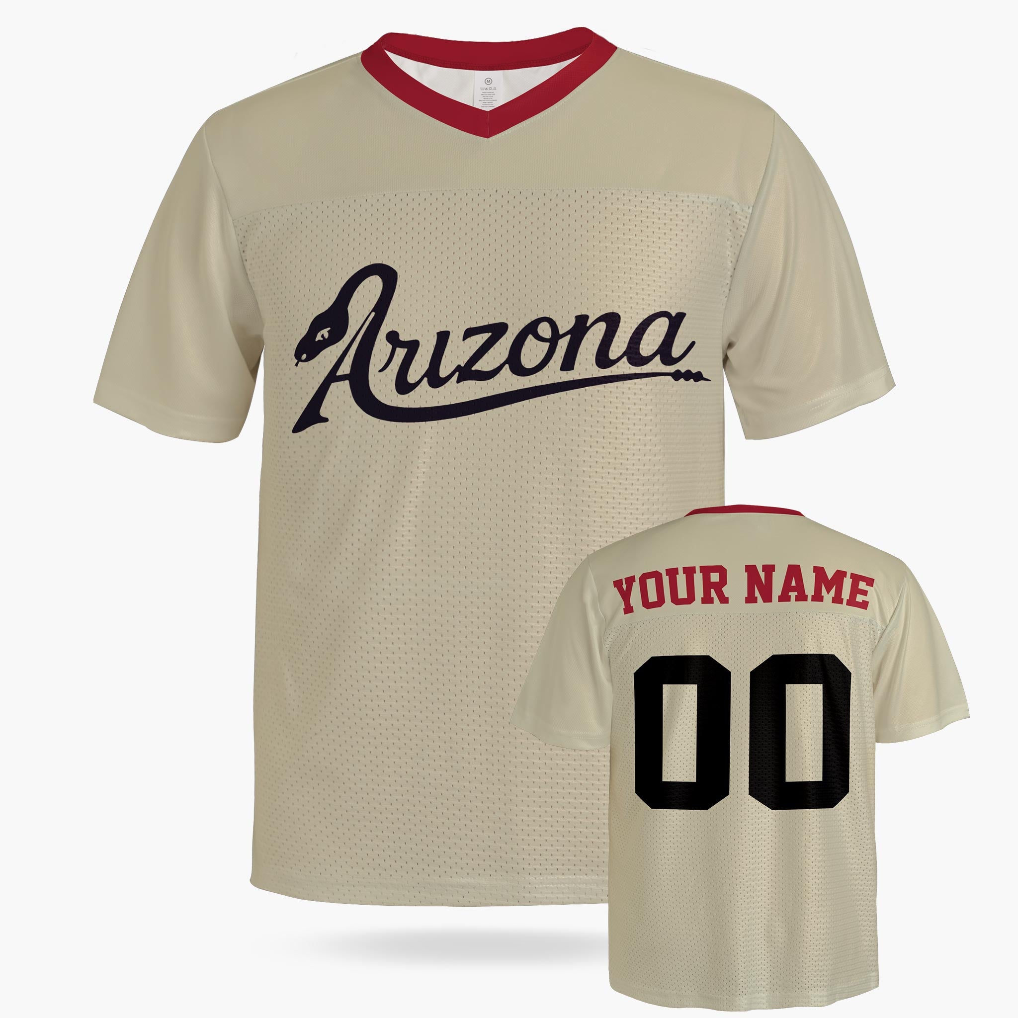 Custom City Football Jersey - Arizona Beige - Design Your Own