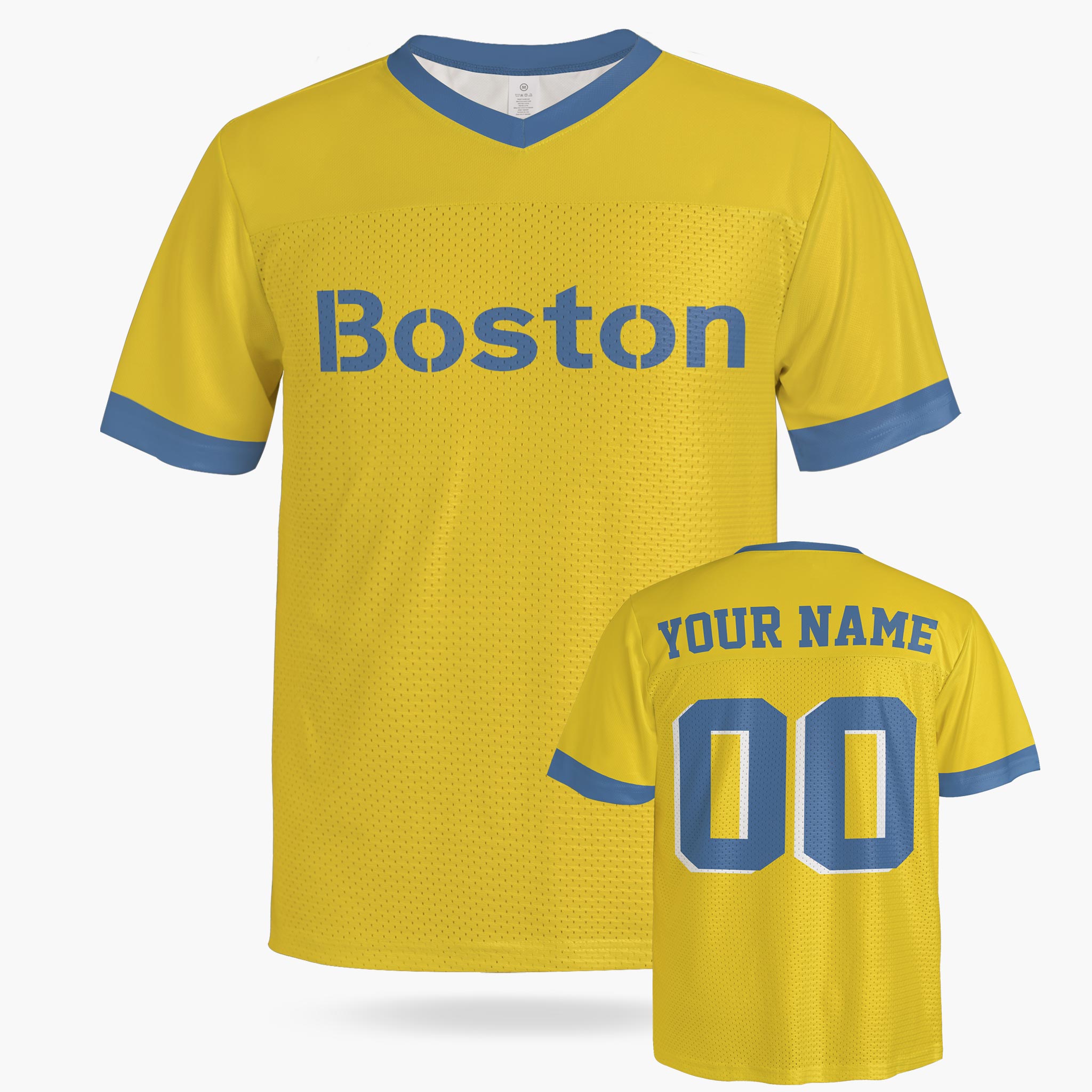 Custom City Football Jersey - Boston Lime - Design Your Own