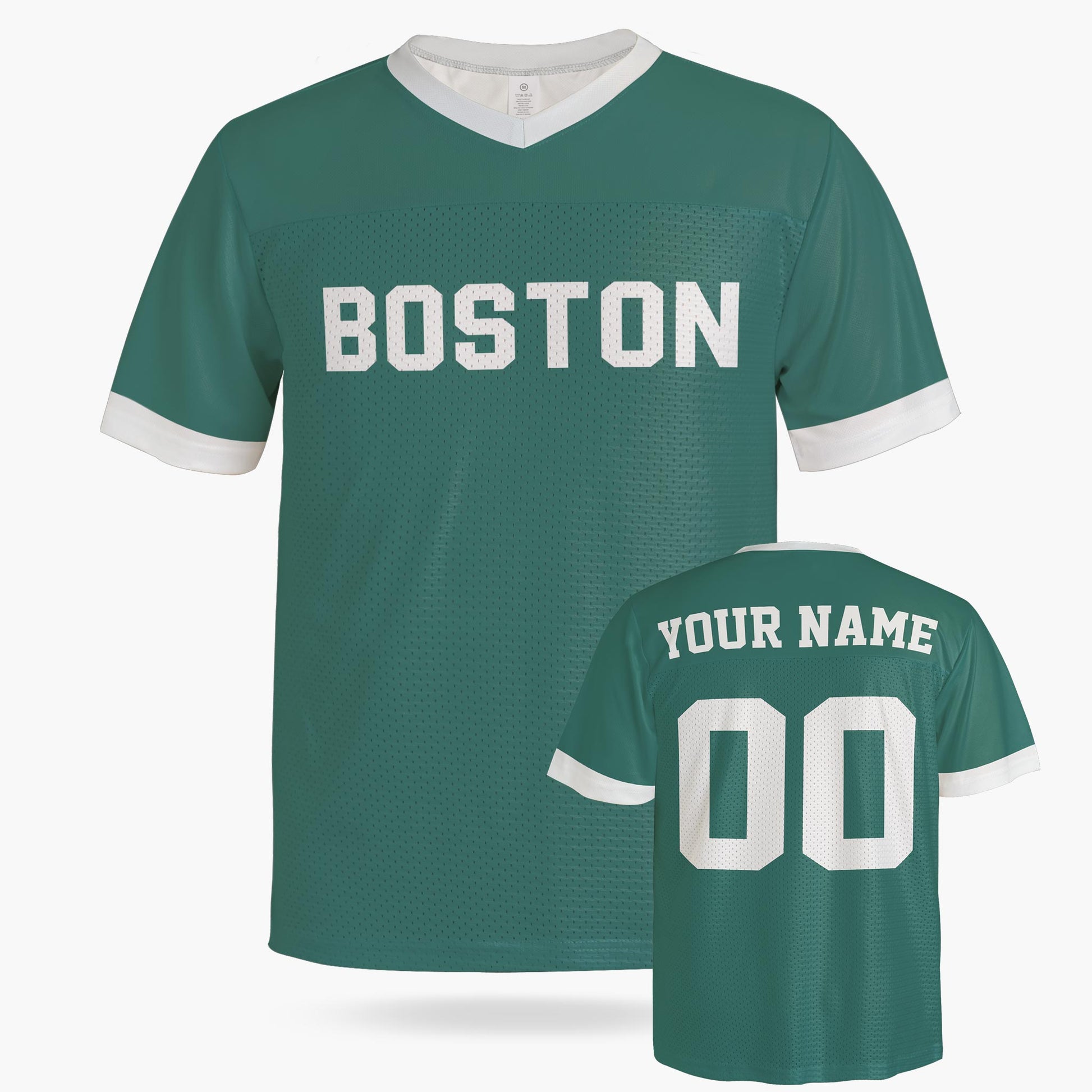 Custom City Football Jersey - Boston Green - Design Your Own