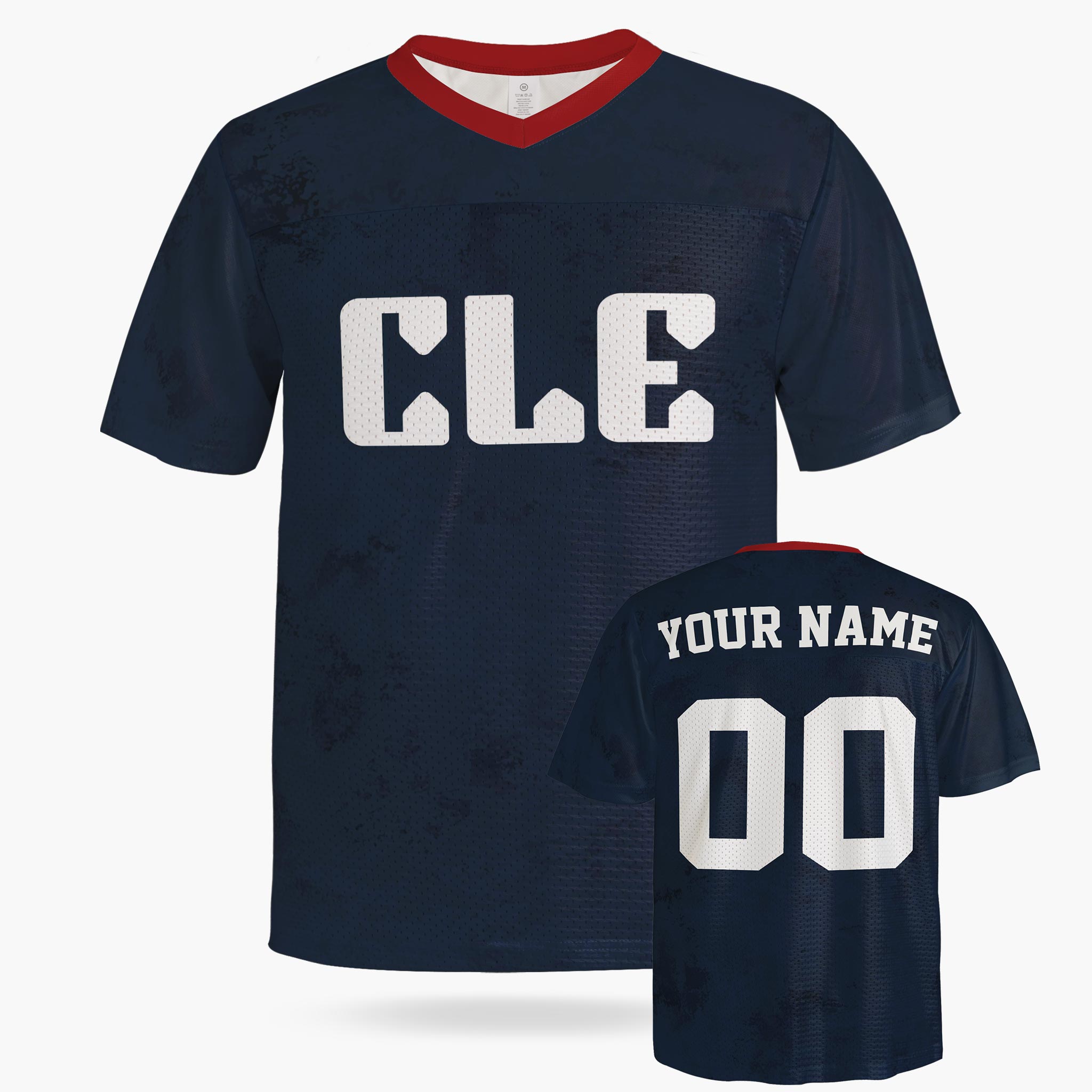 Custom City Football Jersey - Cleveland CLE Blue - Design Your Own