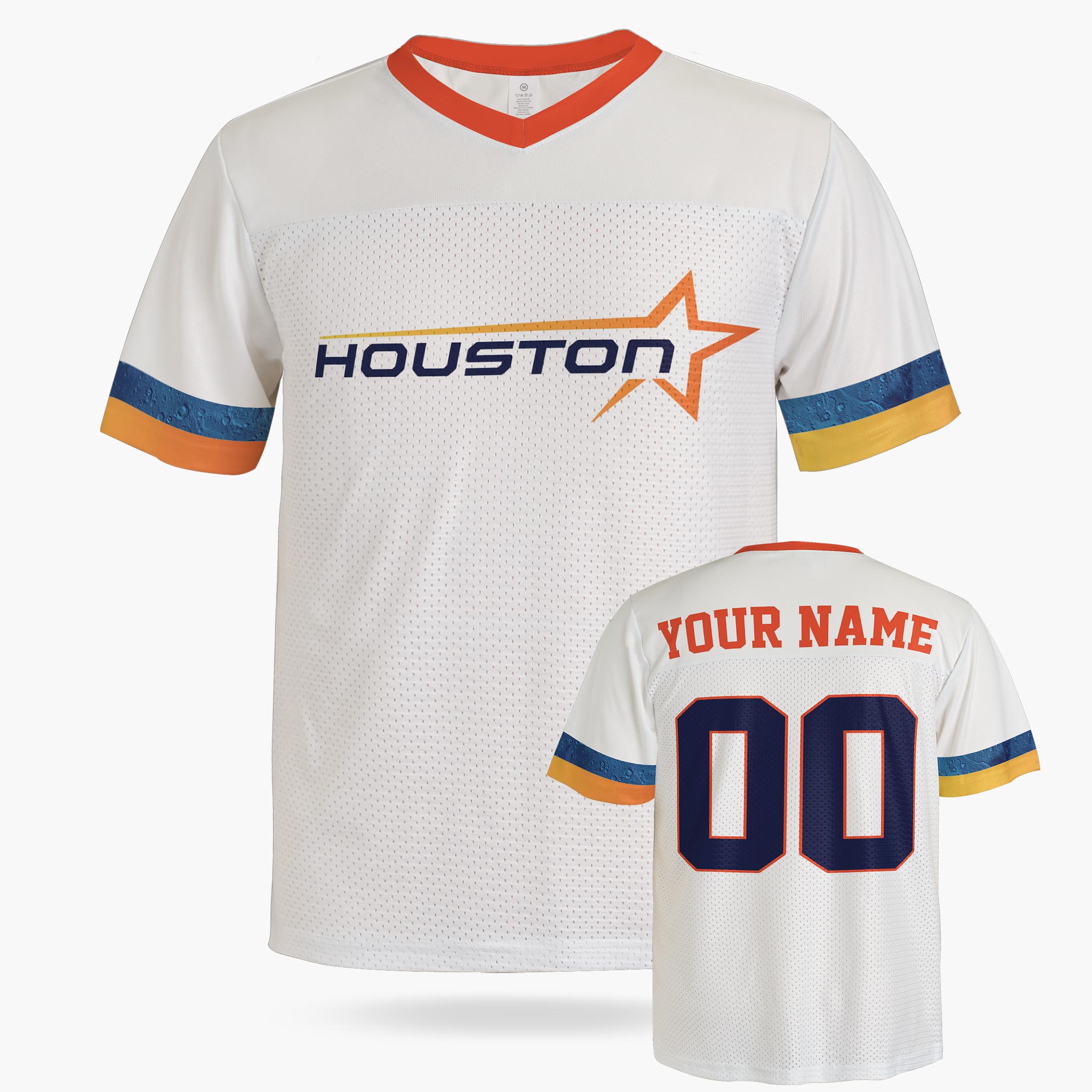 Custom City Football Jersey - Houston White - Design Your Own