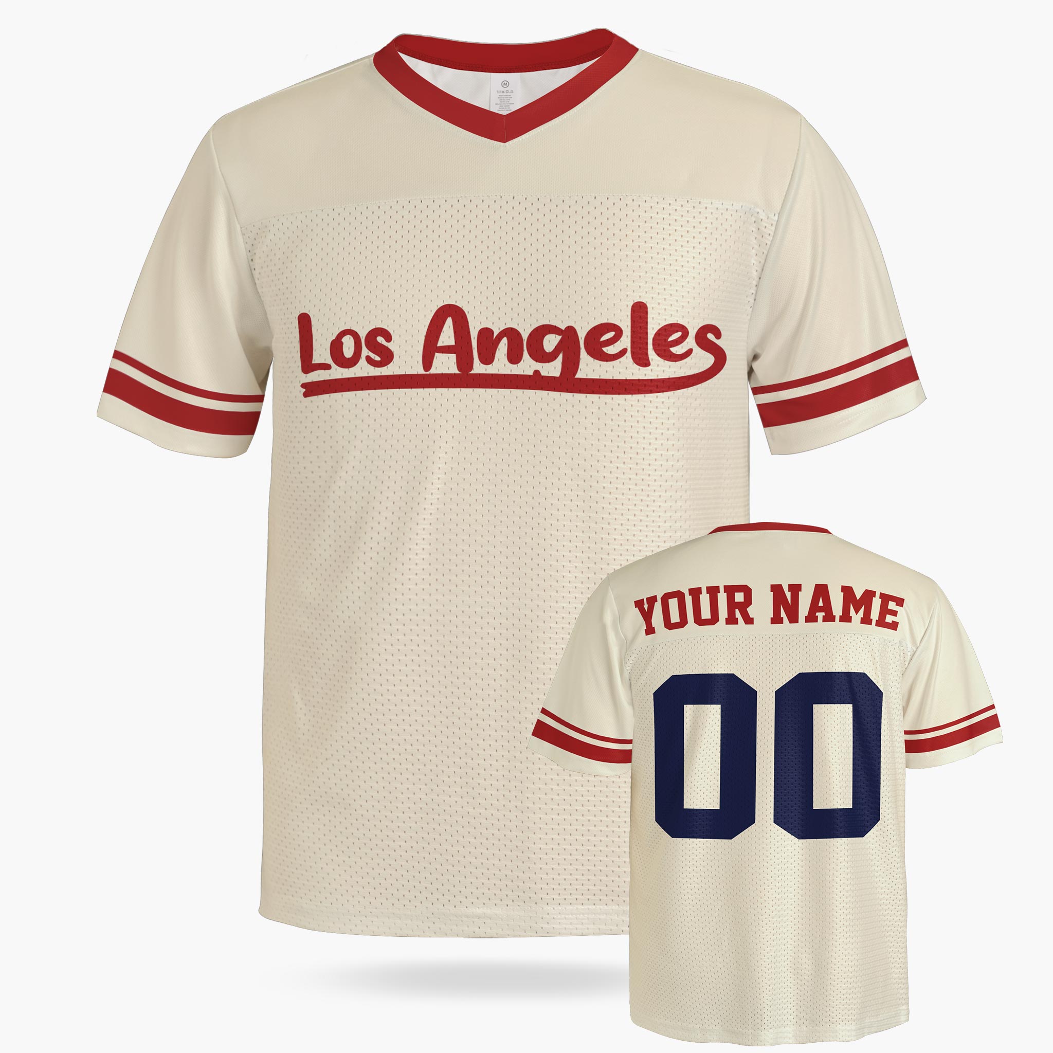 Custom City Football Jersey - Los Angeles Beige - Design Your Own