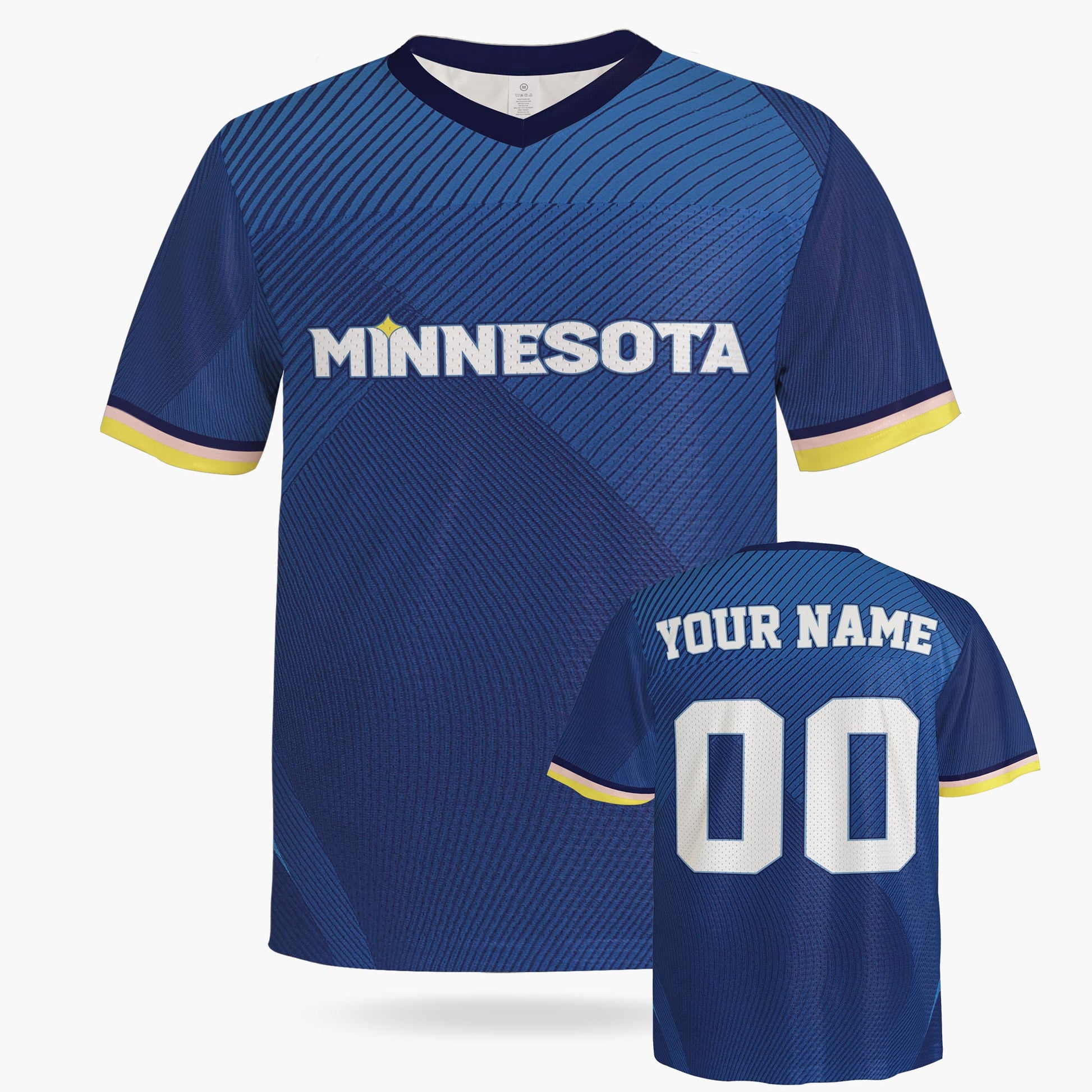 Custom City Football Jersey - Minnesota Blue - Design Your Own