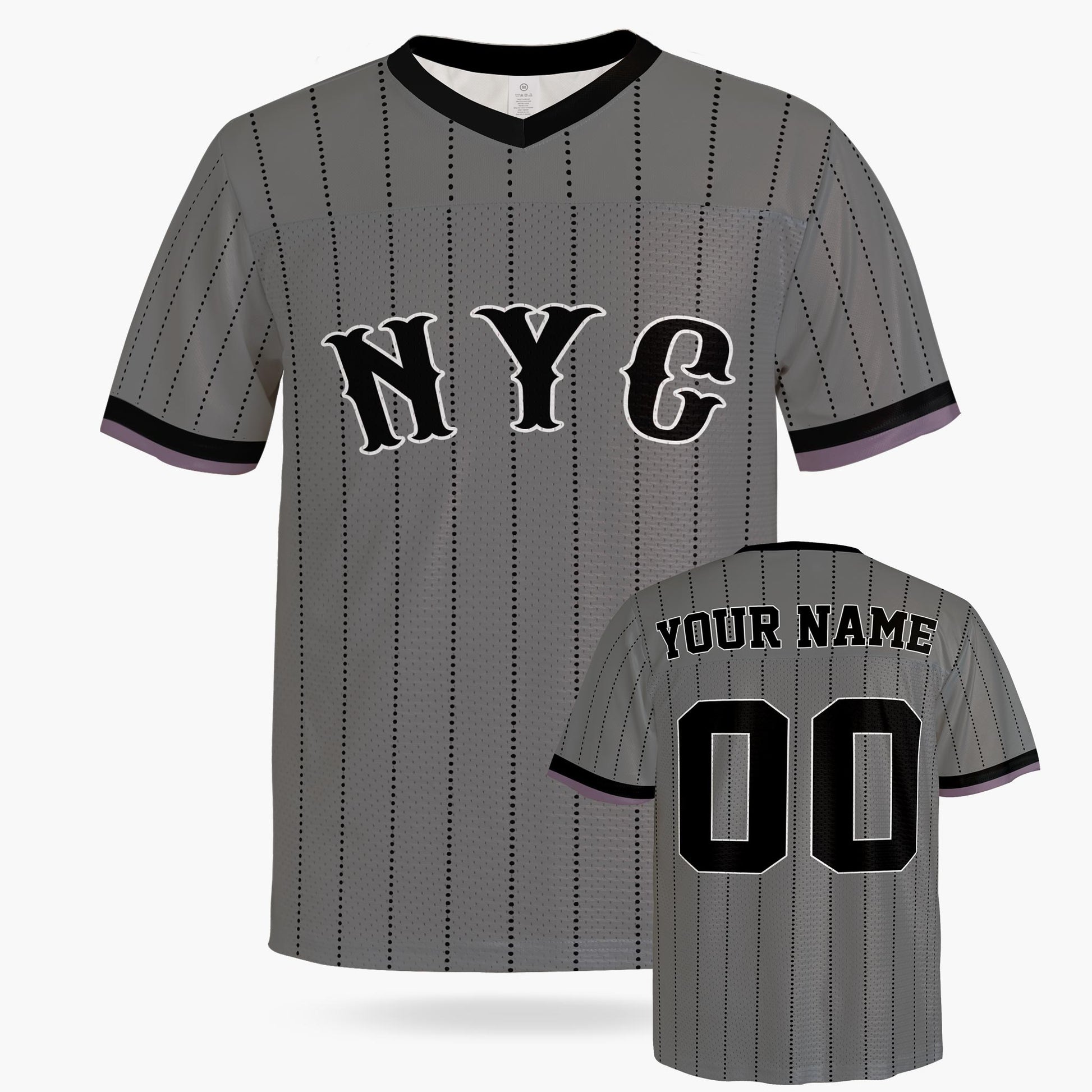 Custom City Football Jersey - New York Gray - Design Your Own