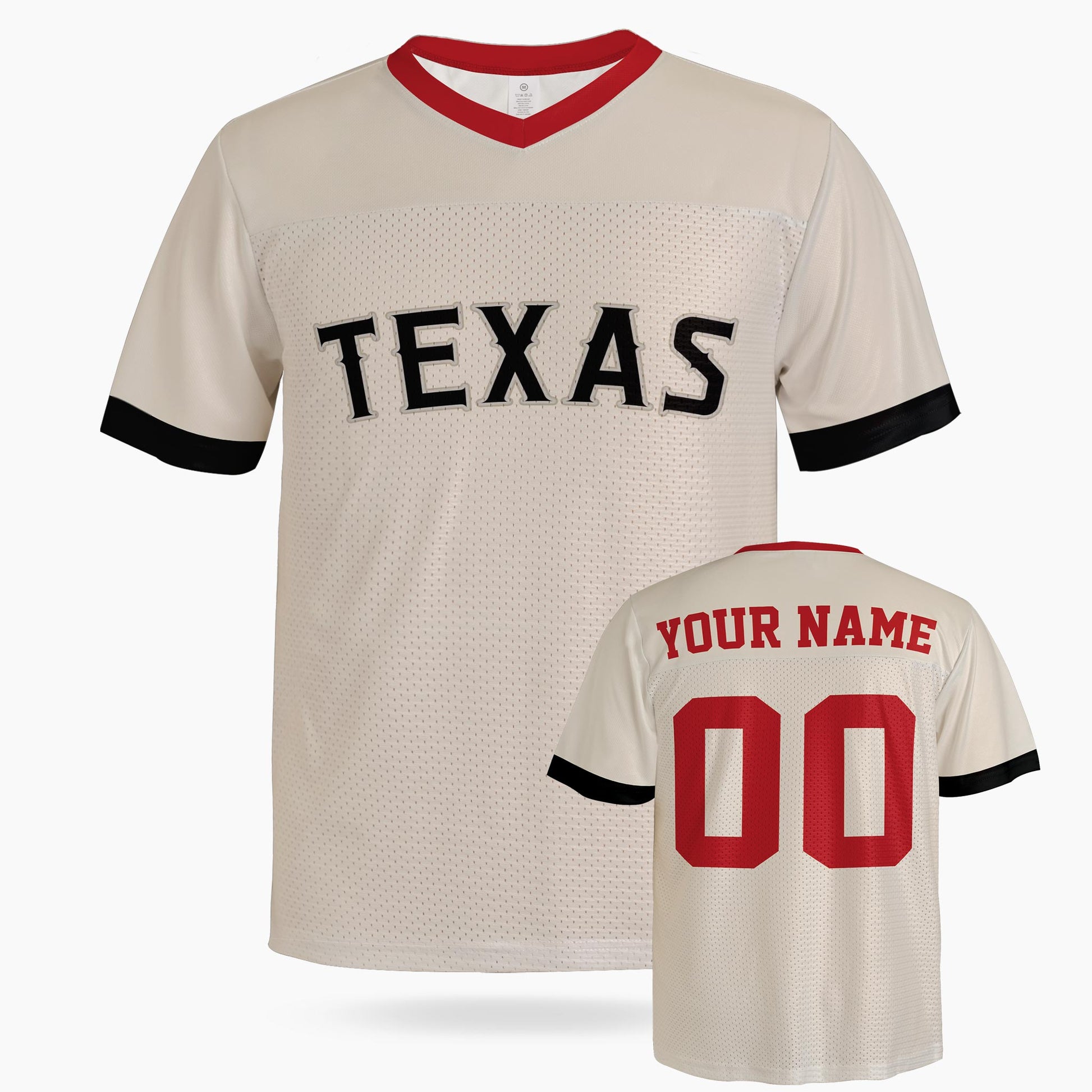 Custom City Football Jersey - Texas Beige - Design Your Own