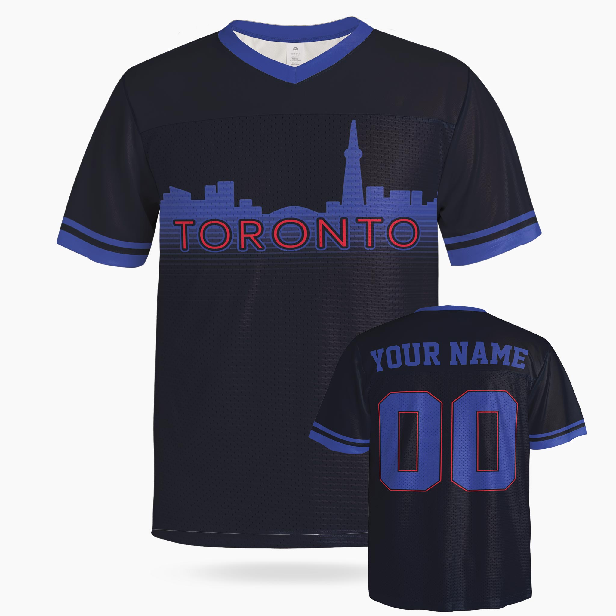Custom City Football Jersey - Toronto Blue - Design Your Own