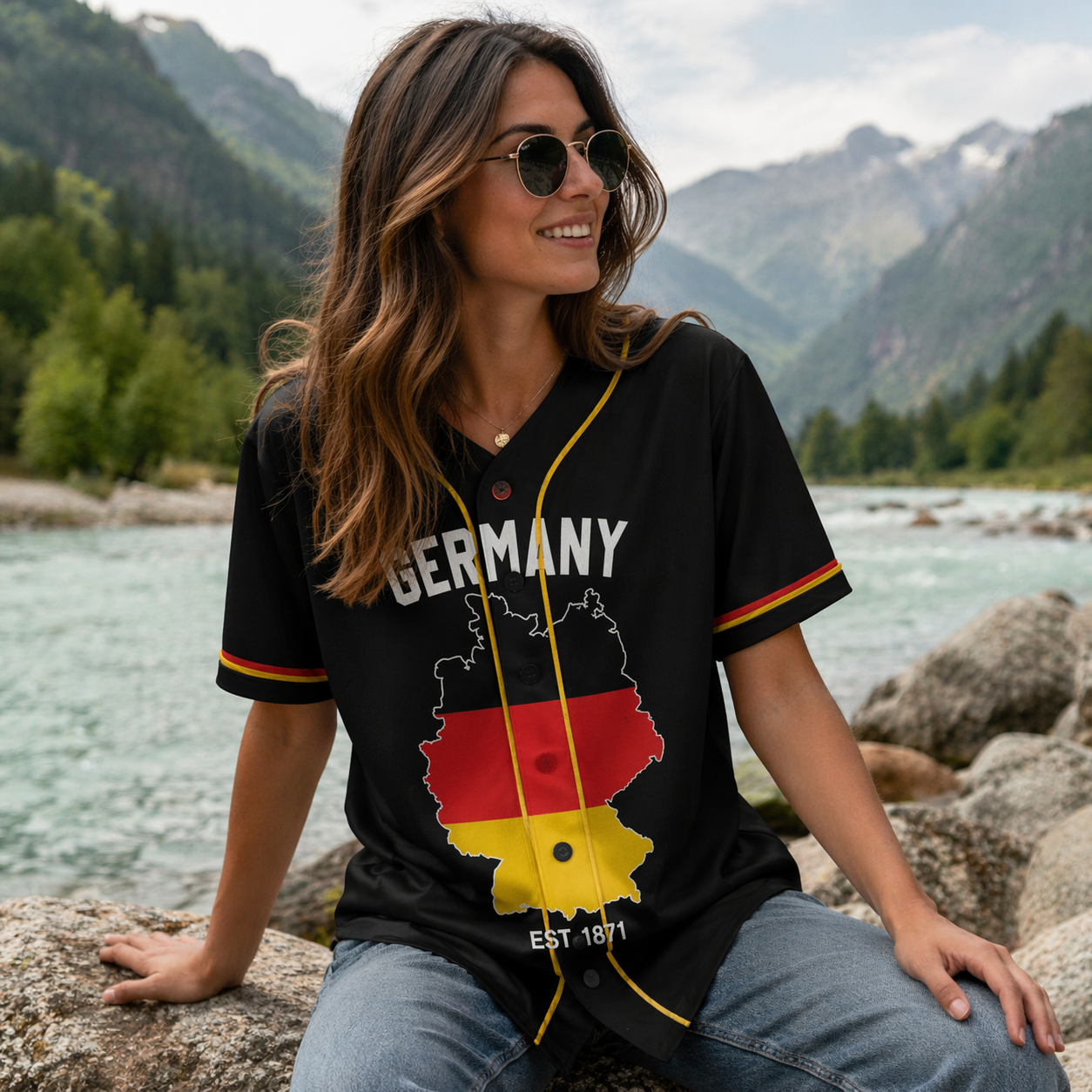 Custom Germany Baseball Jersey German Fan Deutschland Eagle – Personalized Name Number