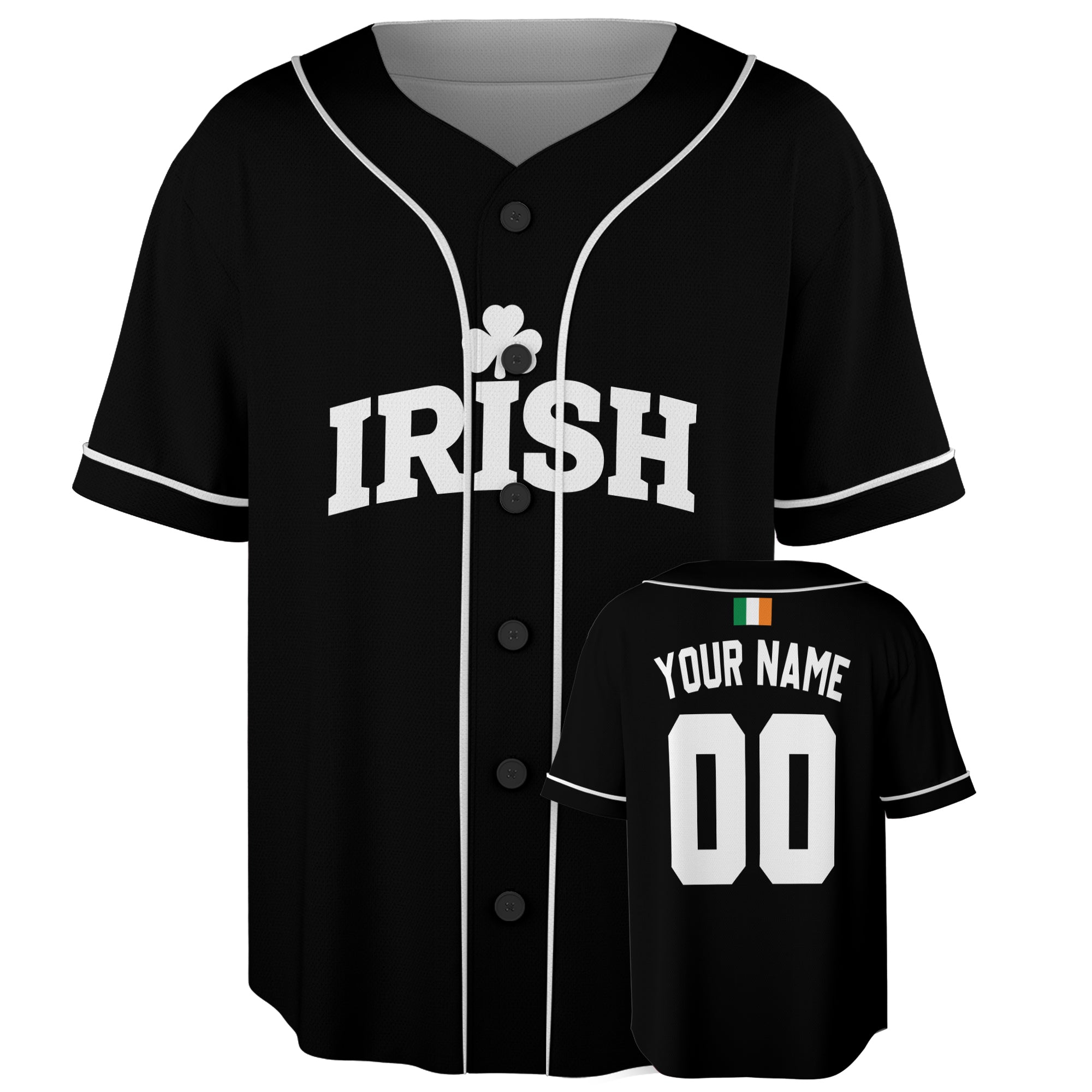 Custom Ireland Baseball Jersey Irish Fan Midnight Classic – Personalized Name Number
