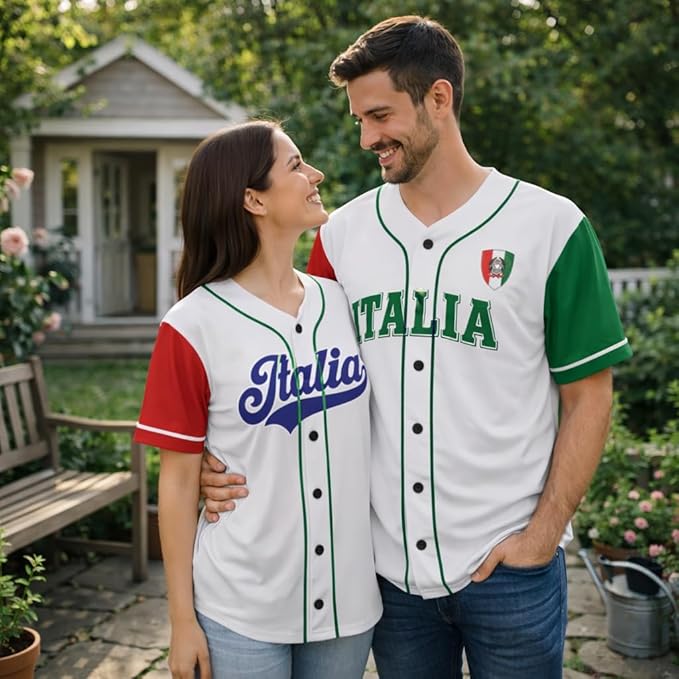Custom Italy Italia Baseball Jersey Italian Fan Classic Script Blue – Personalized Name Number