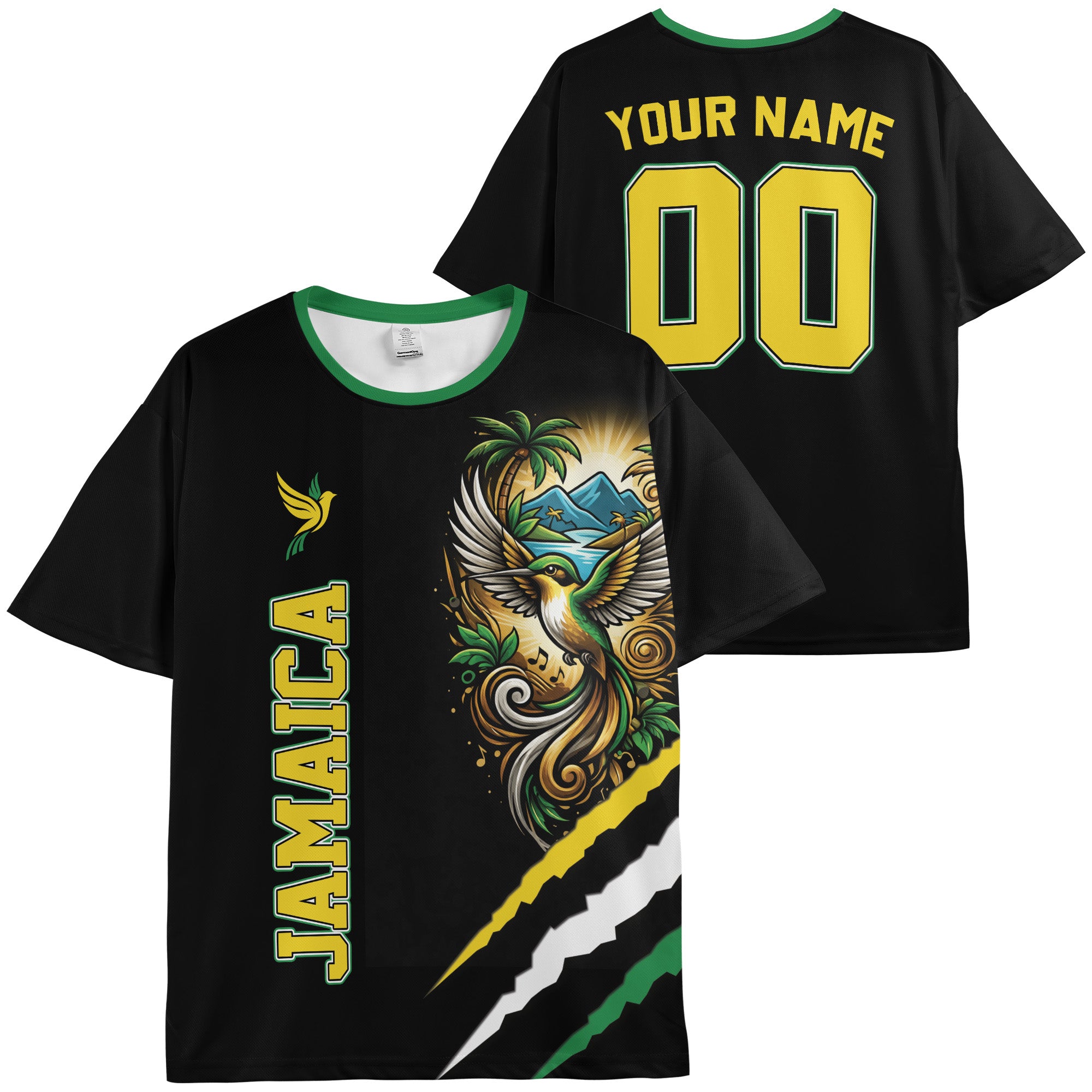 Custom Jamaica Soccer Jersey Jamaican Fan Island Spirit – Personalized Name Number
