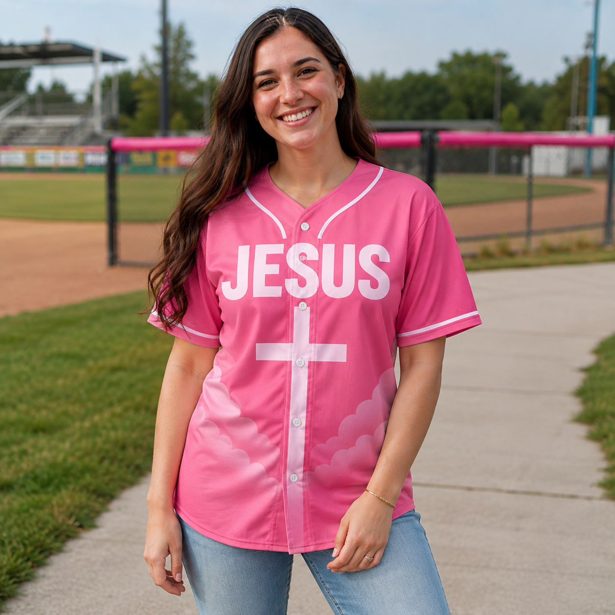Custom Religious Baseball Jersey – Jesus Said You Are Mine Christian Design Add Your Name
