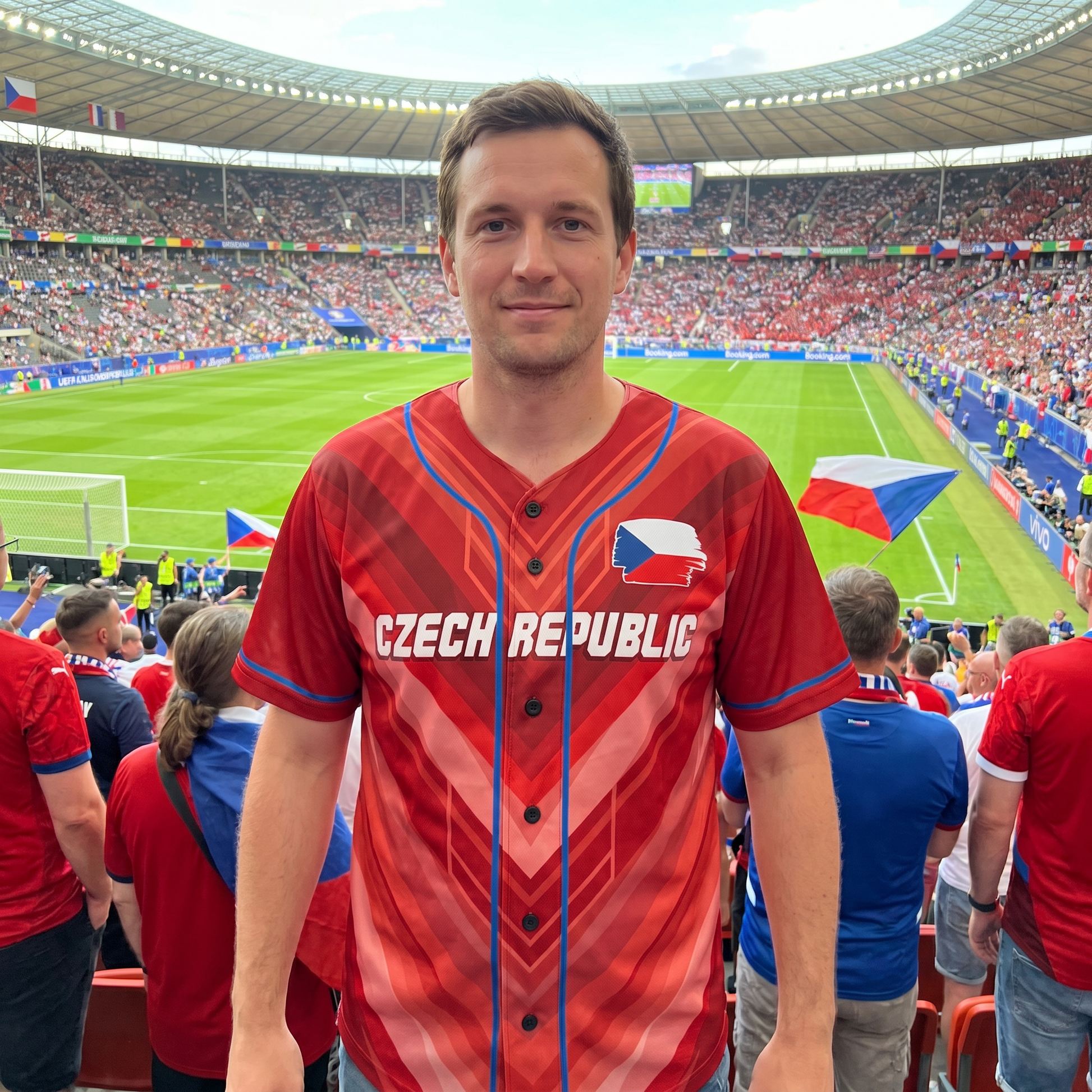 Custom Czech Republic Baseball Jersey Czech Fan Splatter Flag – Personalized Name Number