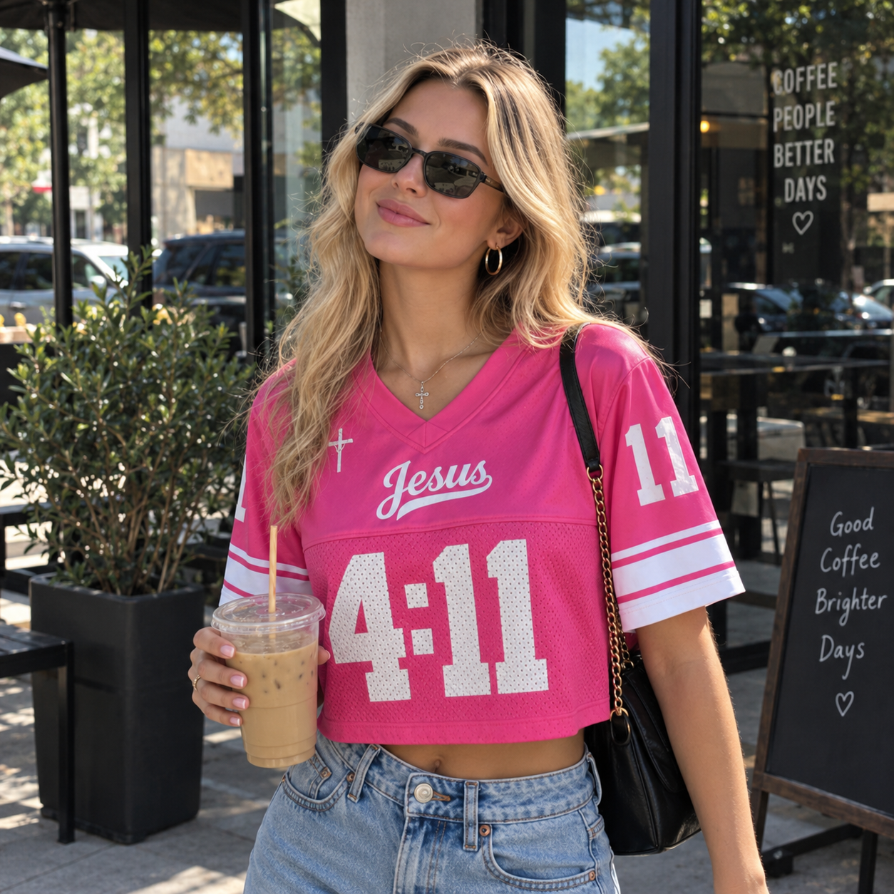 Custom Christian Crop Football Jersey, Black Leopard, Personalized Name and Number