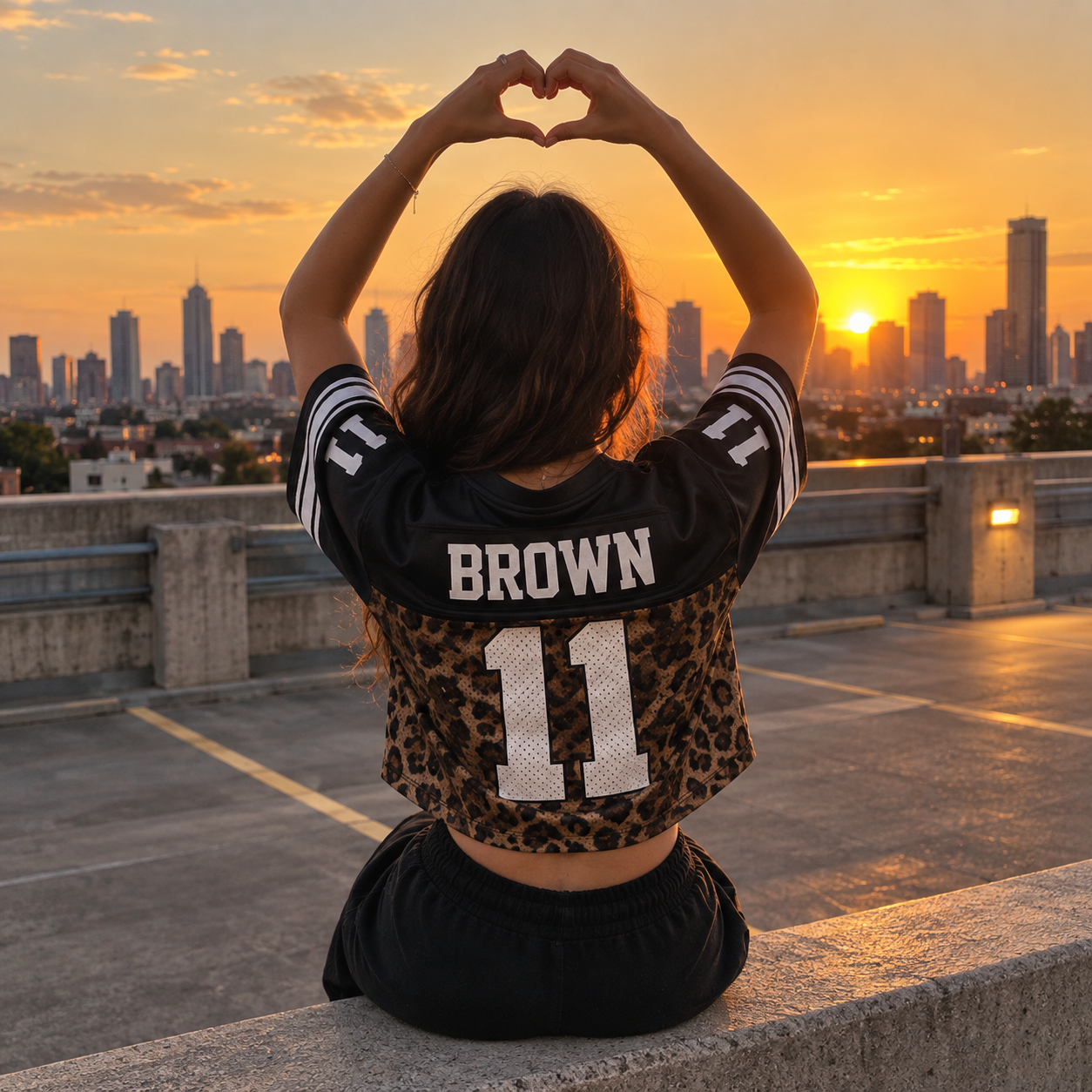 Custom Christian Crop Football Jersey, Classic Black, Personalized Name and Number