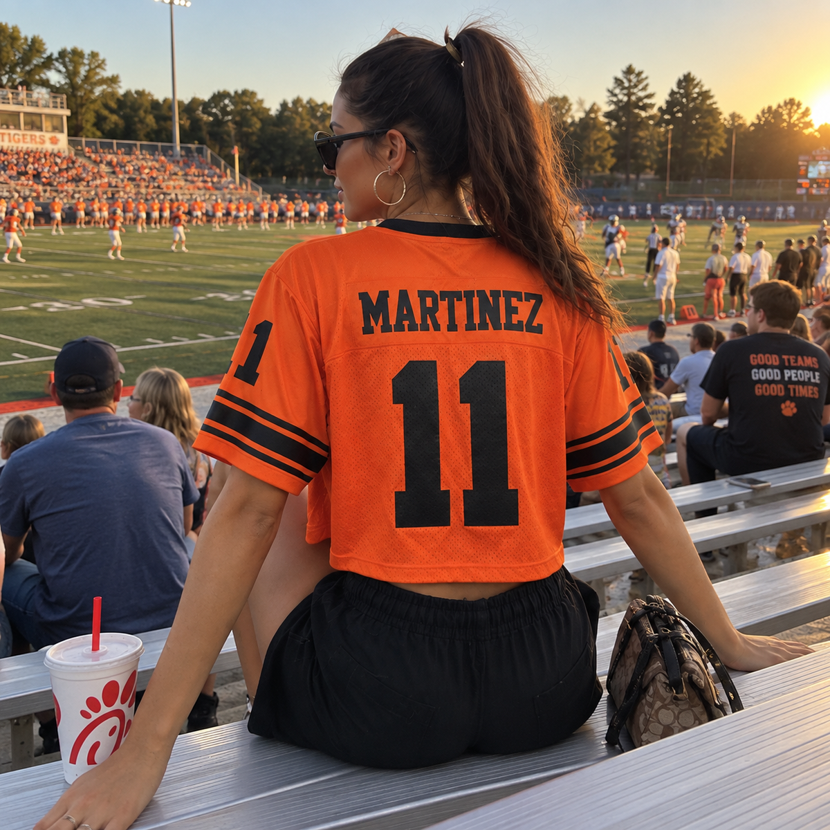 Custom Christian Crop Football Jersey, Black Leopard, Personalized Name and Number