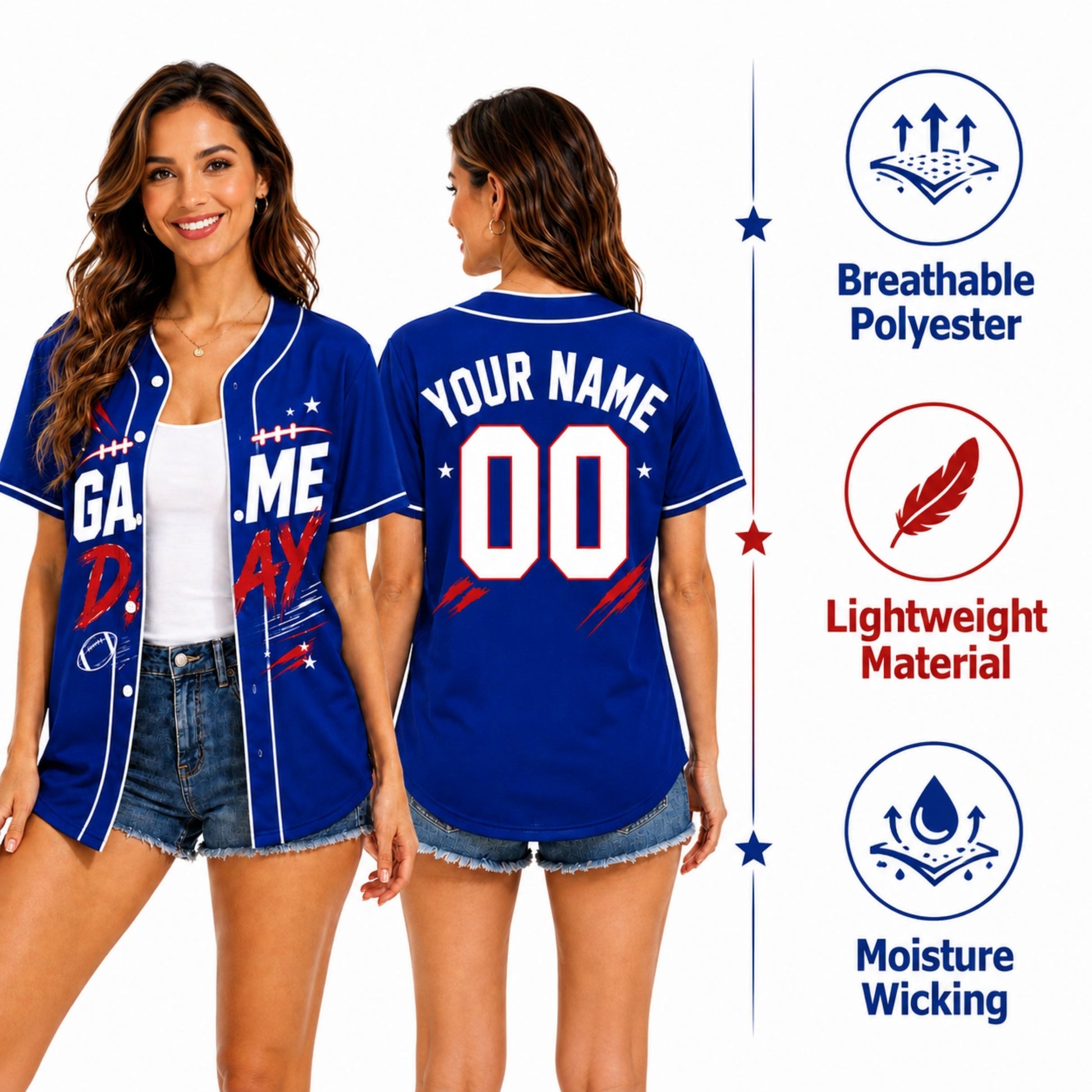 Custom Baseball Mama Baseball Jersey - Design Your Own