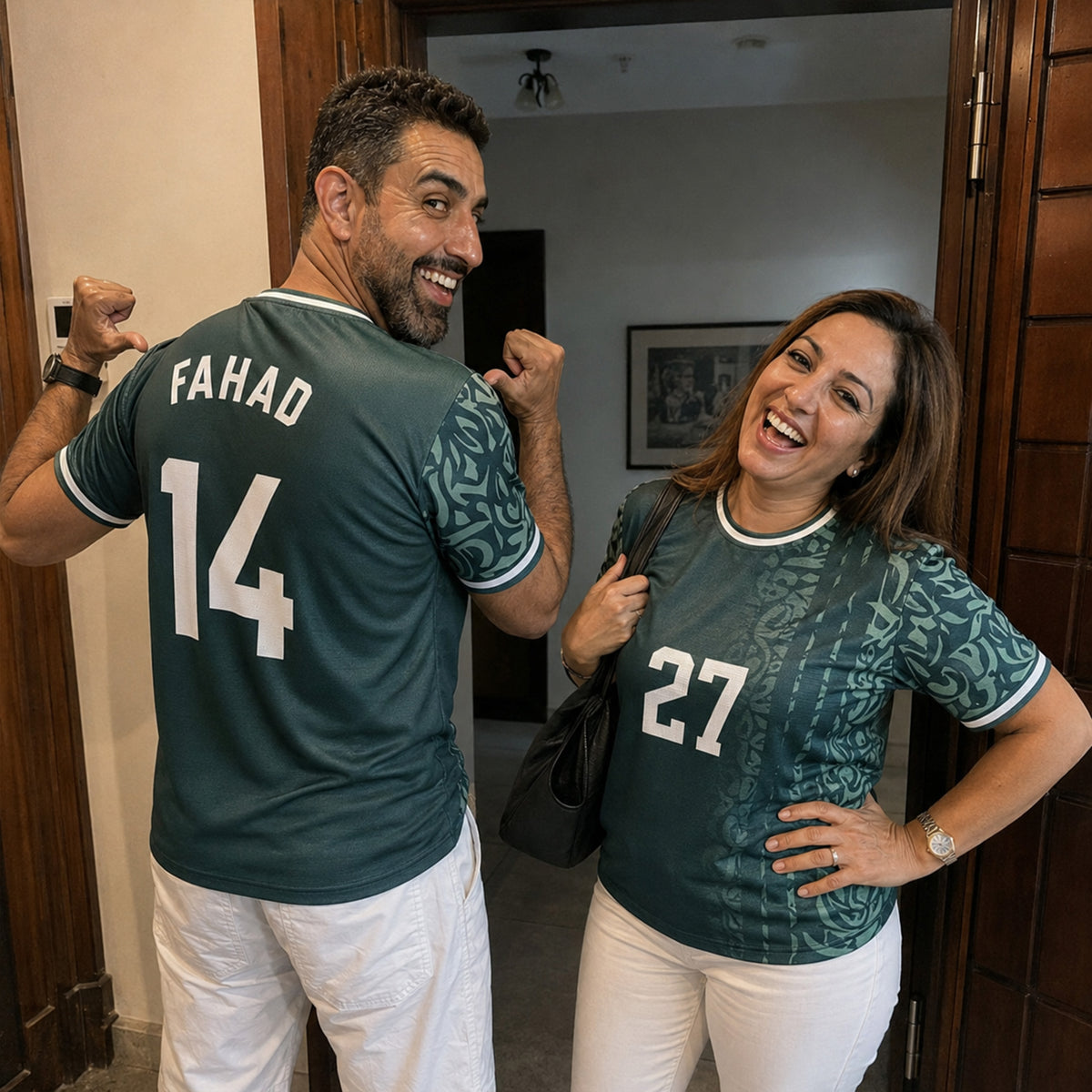 Custom Saudi Arabia Soccer Jersey 2026 Dark Green and White - Design Your Own