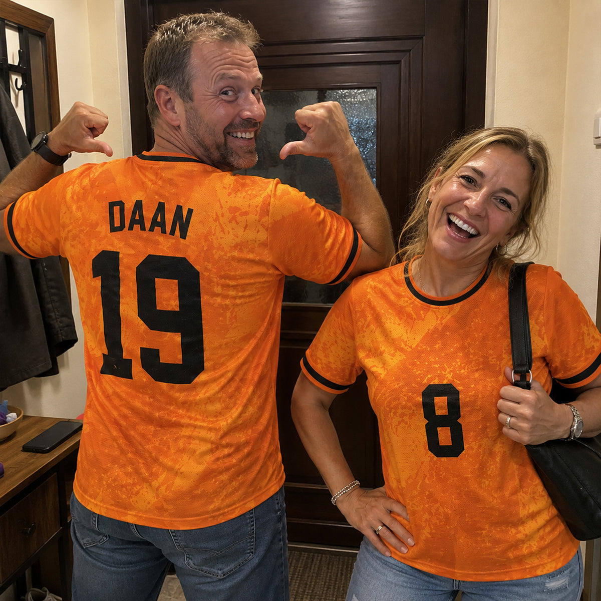 Custom Netherlands Soccer Jersey 2026 Orange and Black - Design Your Own