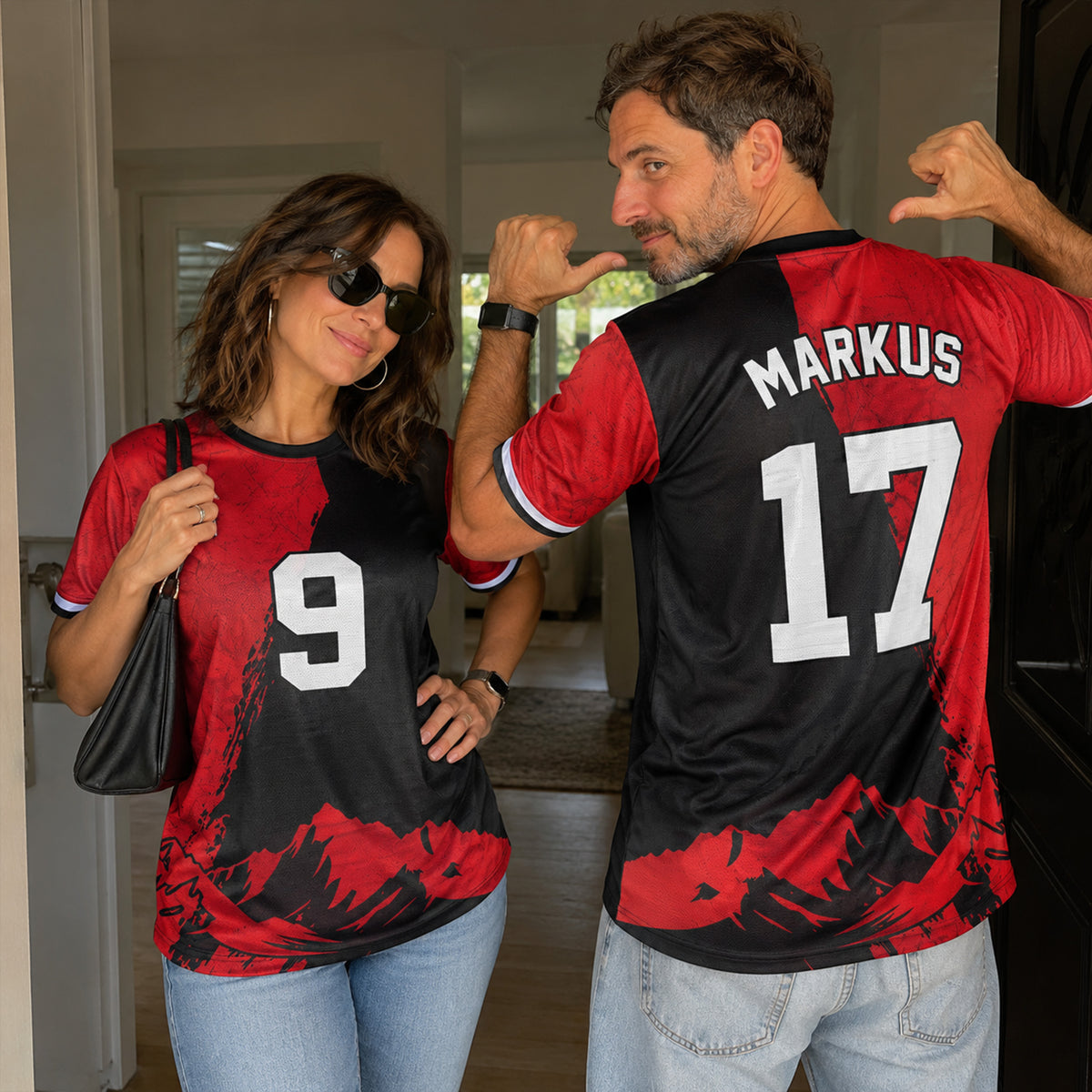Custom Austria Soccer Jersey 2026 Red Black and White - Design Your Own
