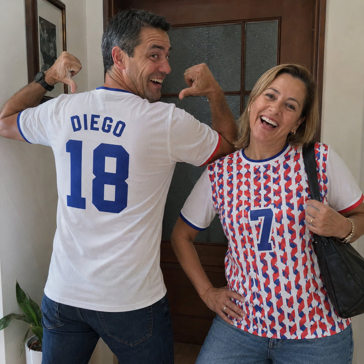 Custom Paraguay Soccer Jersey 2026 Red White and Royal - Design Your Own