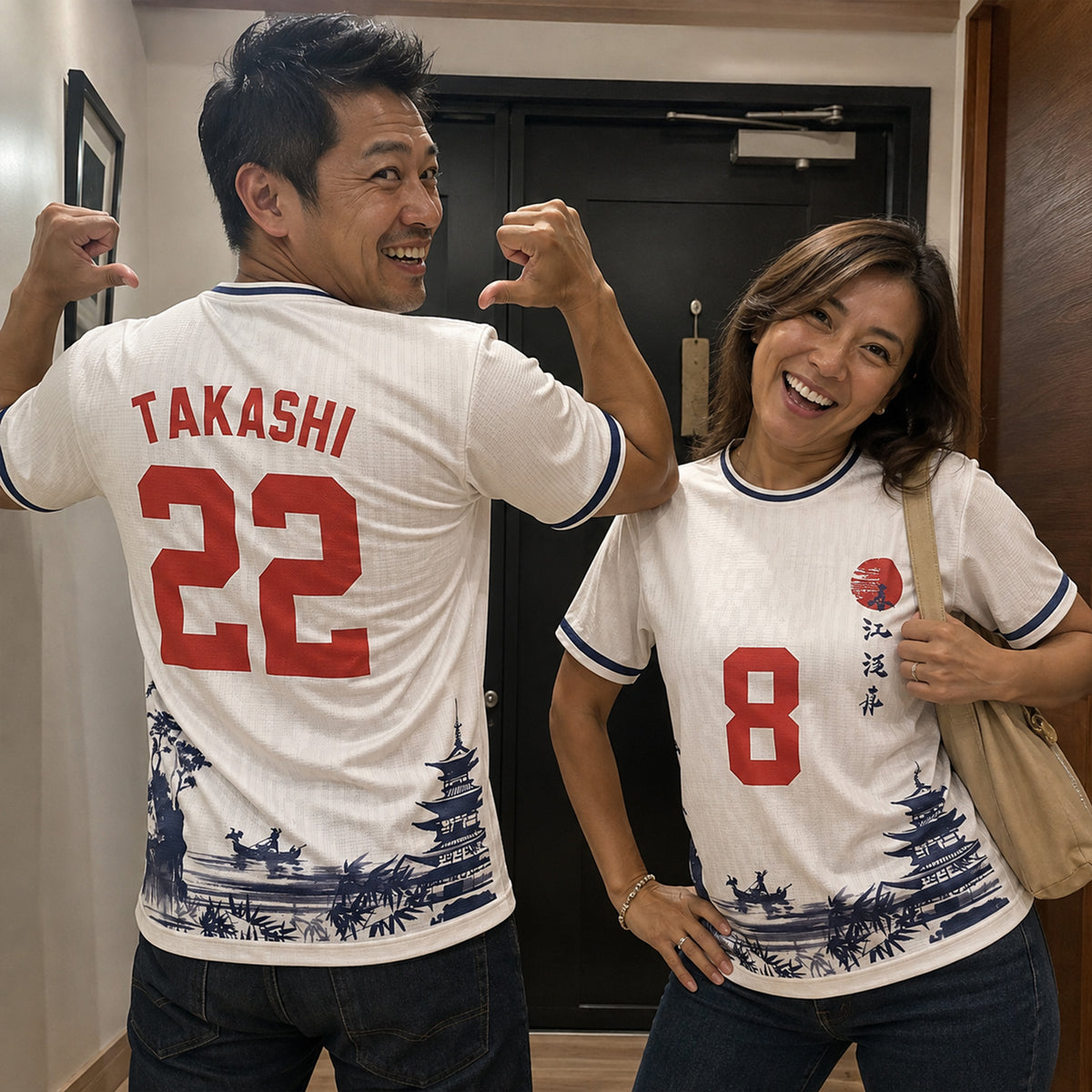 Custom Japan Soccer Jersey 2026 White and Red - Design Your Own