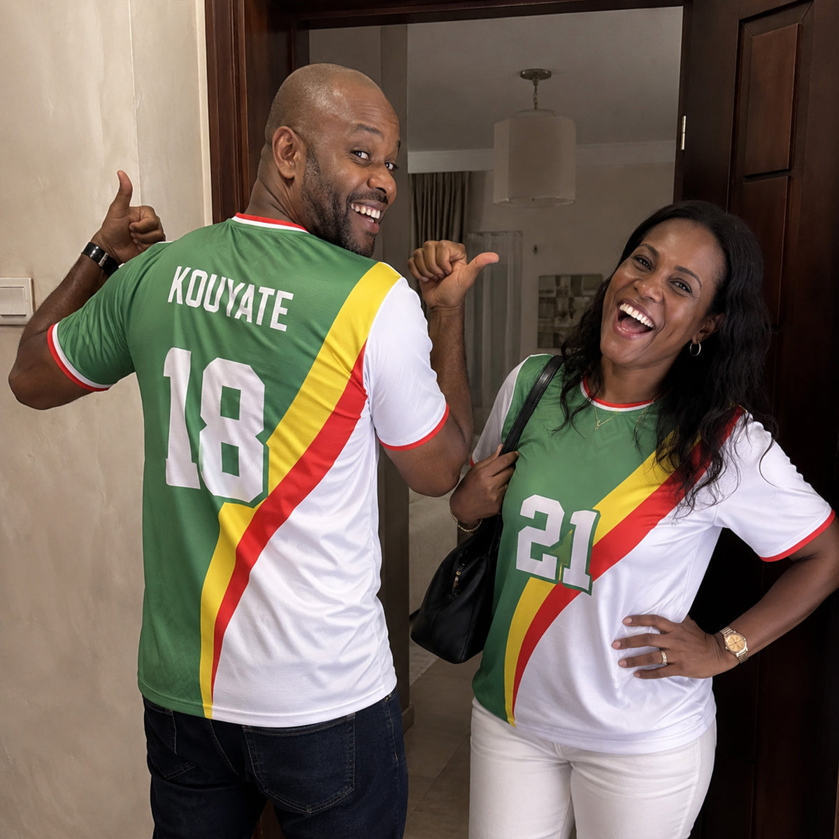 Custom Senegal Soccer Jersey 2026 White and Green - Design Your Own