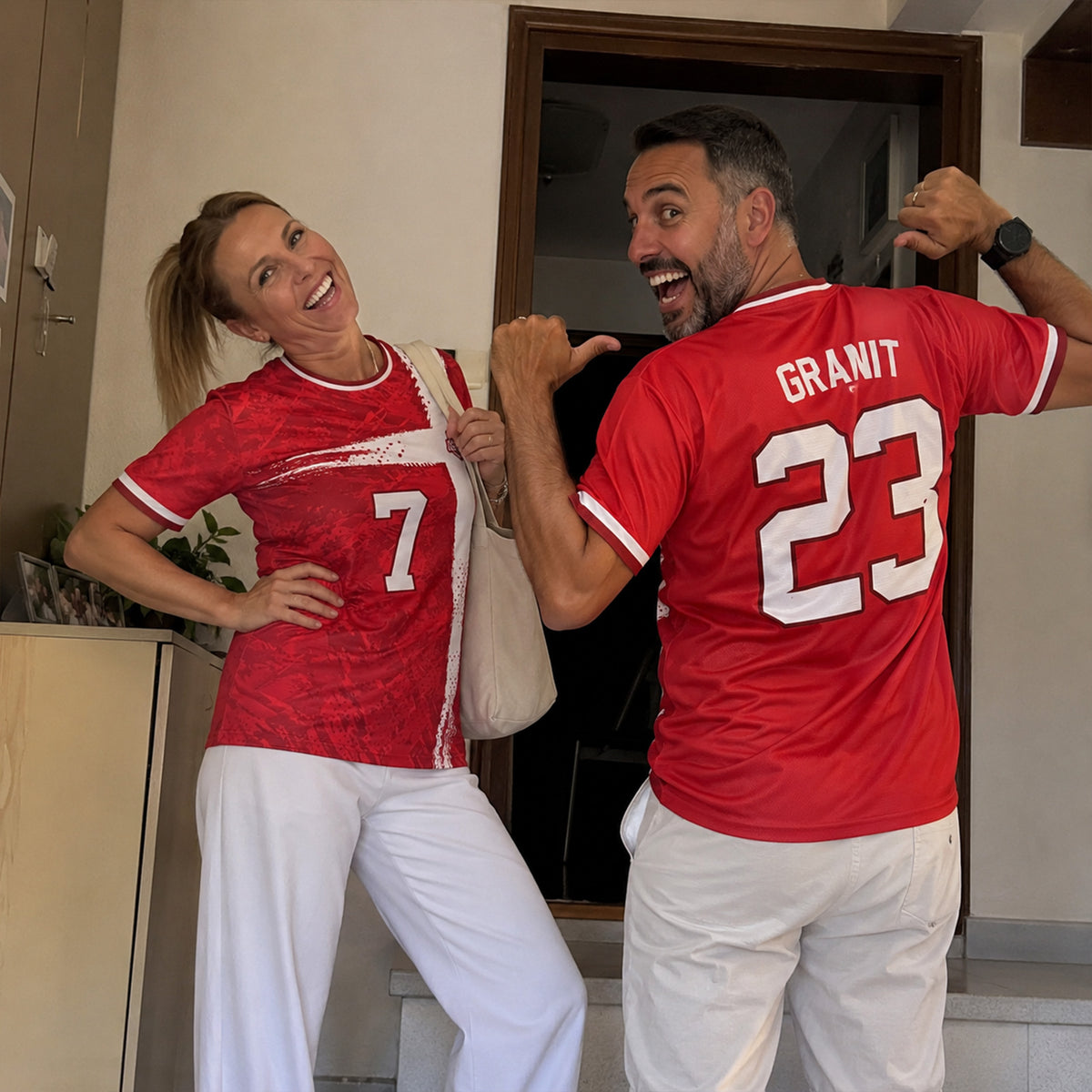 Custom Switzerland Soccer Jersey 2026 Scarlet and White - Design Your Own