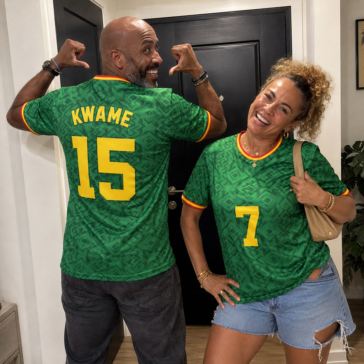 Custom Ghana Soccer Jersey 2026 Green and Yellow - Design Your Own