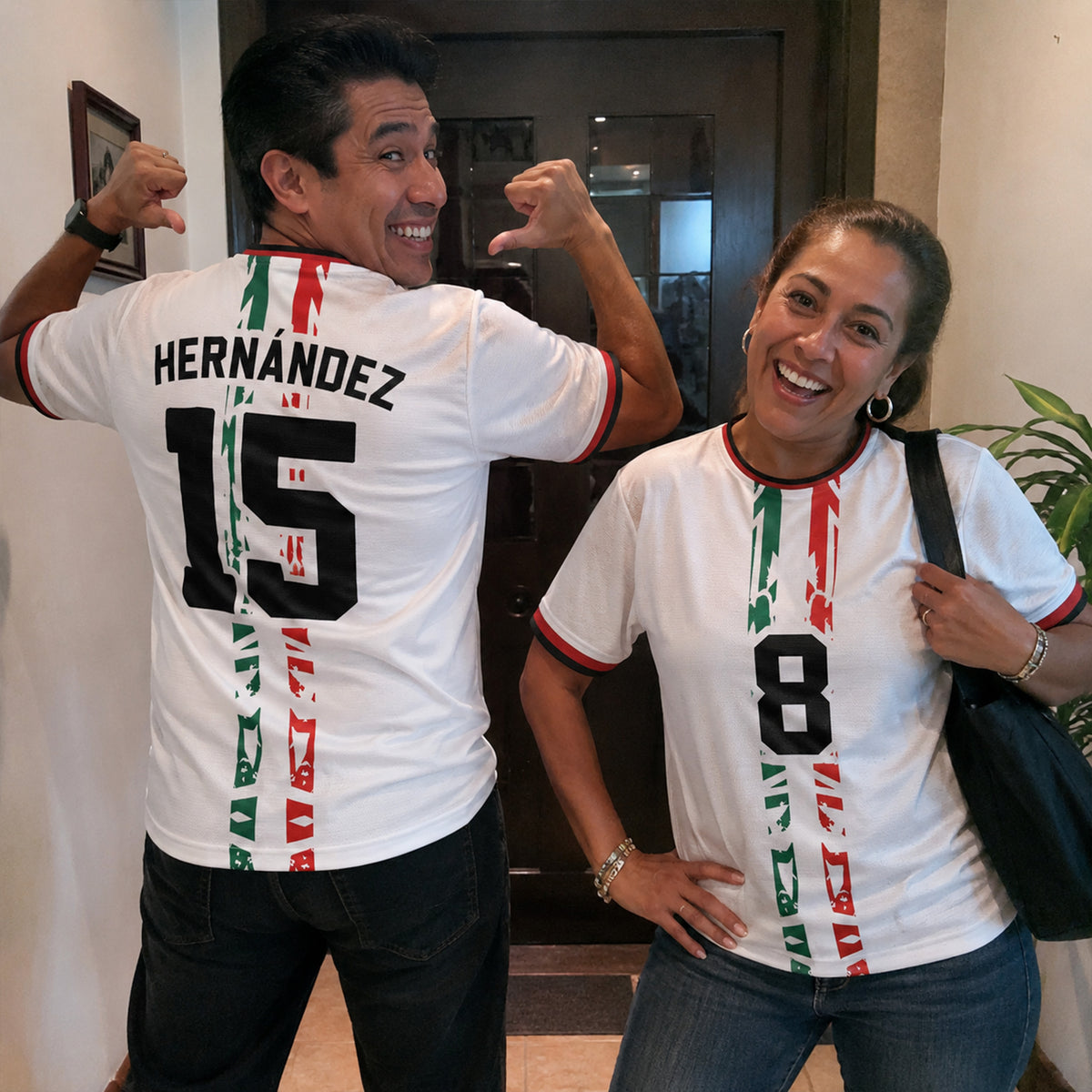Custom Mexico Soccer Jersey 2026 White and Black - Design Your Own