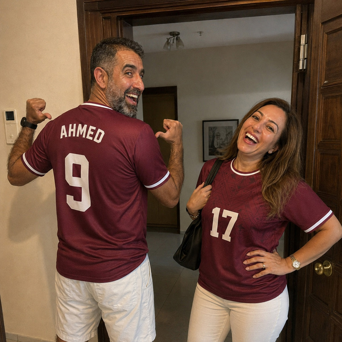 Custom Qatar Soccer Jersey 2026 Wine and White - Design Your Own