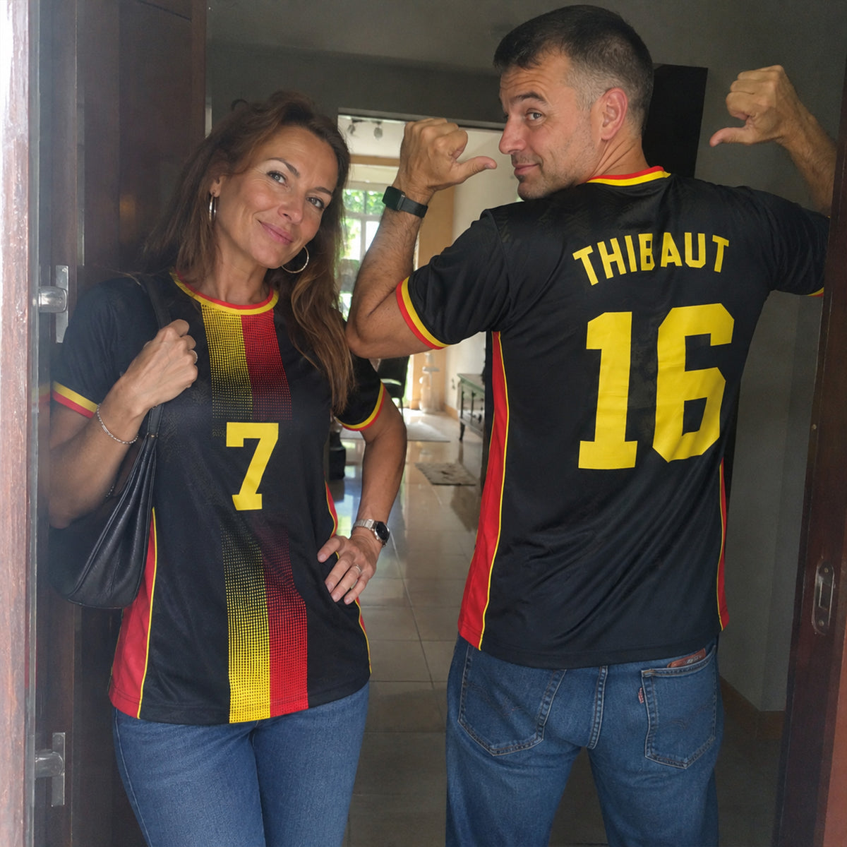 Custom Belgium Soccer Jersey 2026 Black and Yellow - Design Your Own