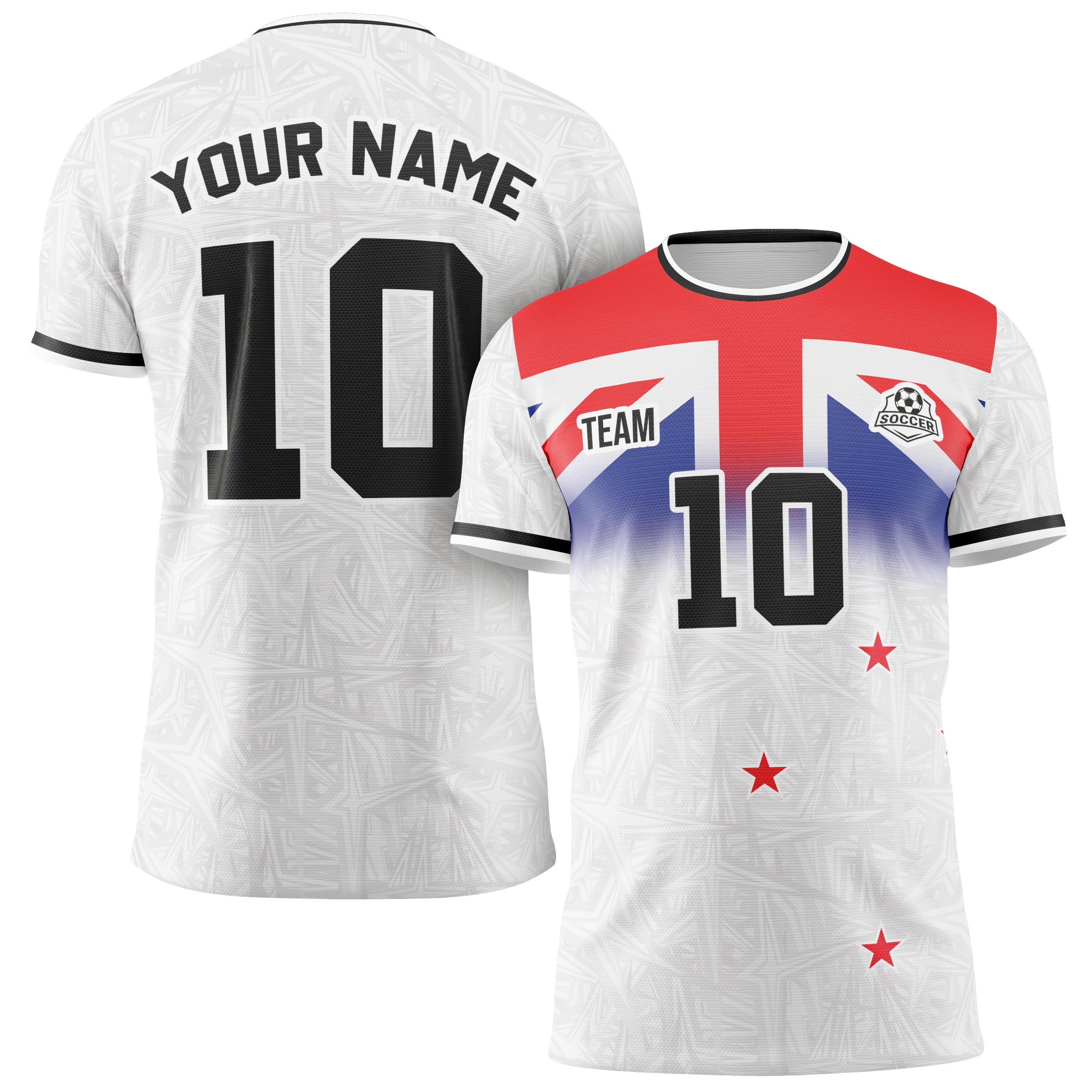 Custom New Zealand Soccer Jersey 2026 Light Gray and Black - Design Your Own