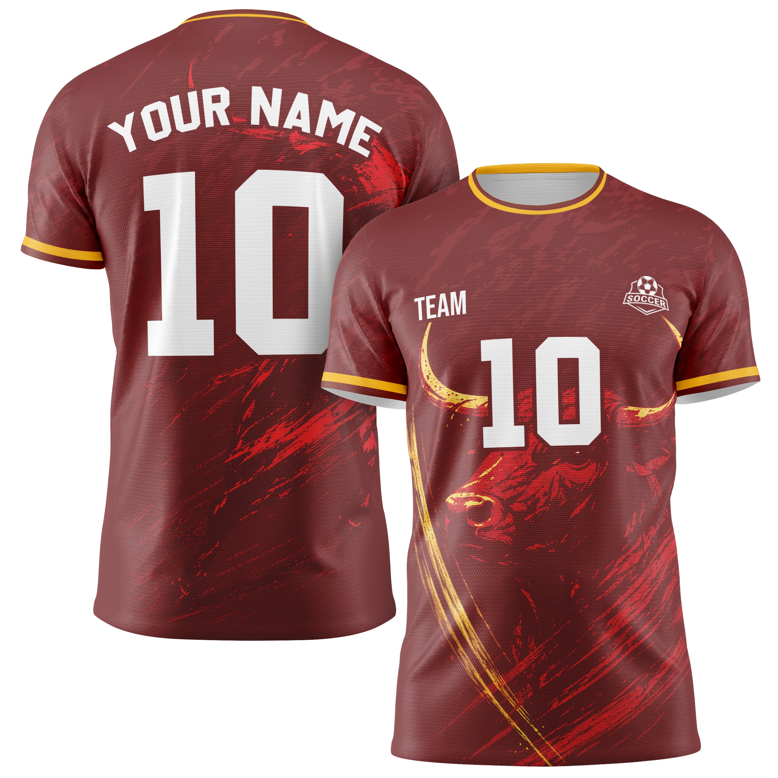 Custom Spain Soccer Jersey 2026 Maroon and White - Design Your Own