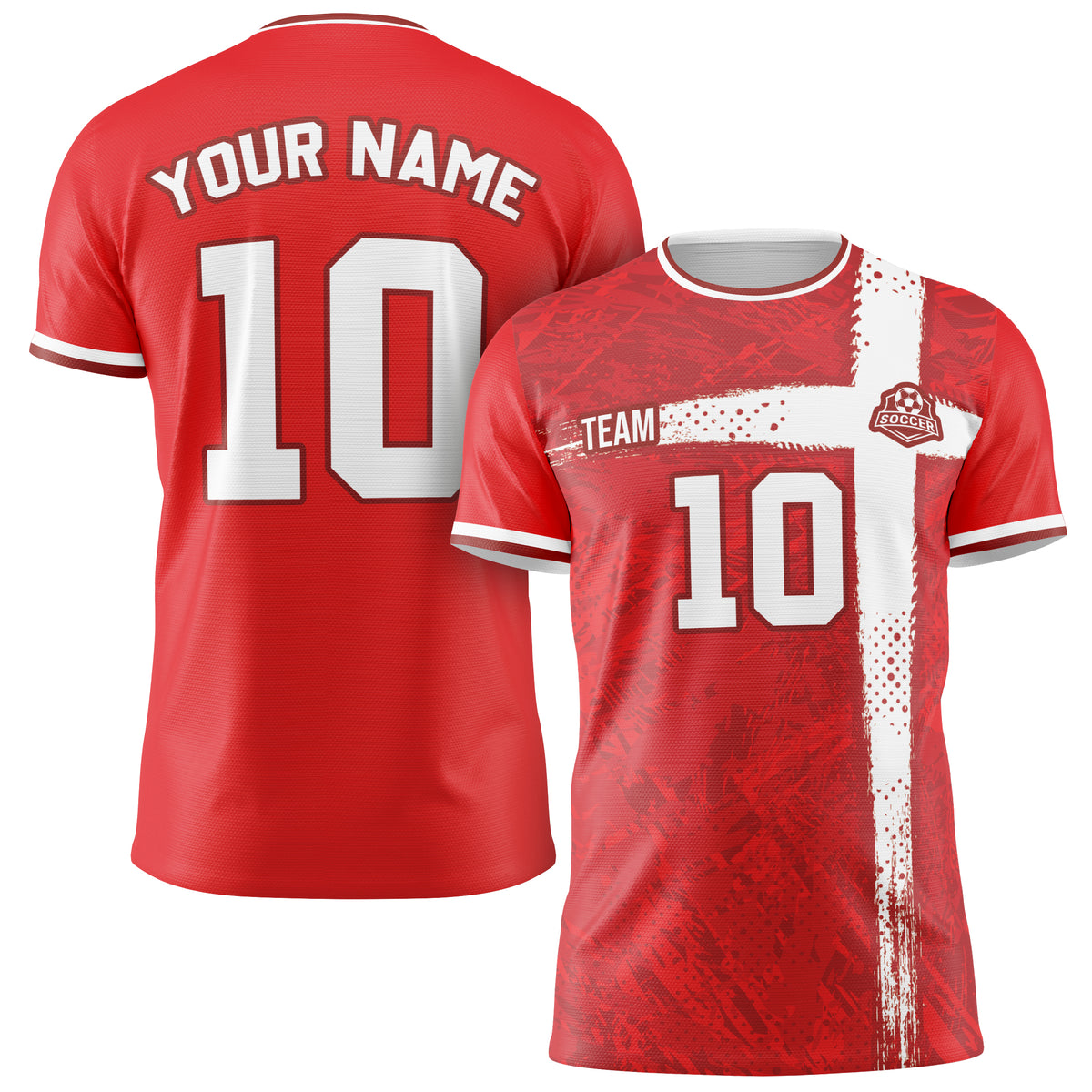 Custom Switzerland Soccer Jersey 2026 Scarlet and White - Design Your Own