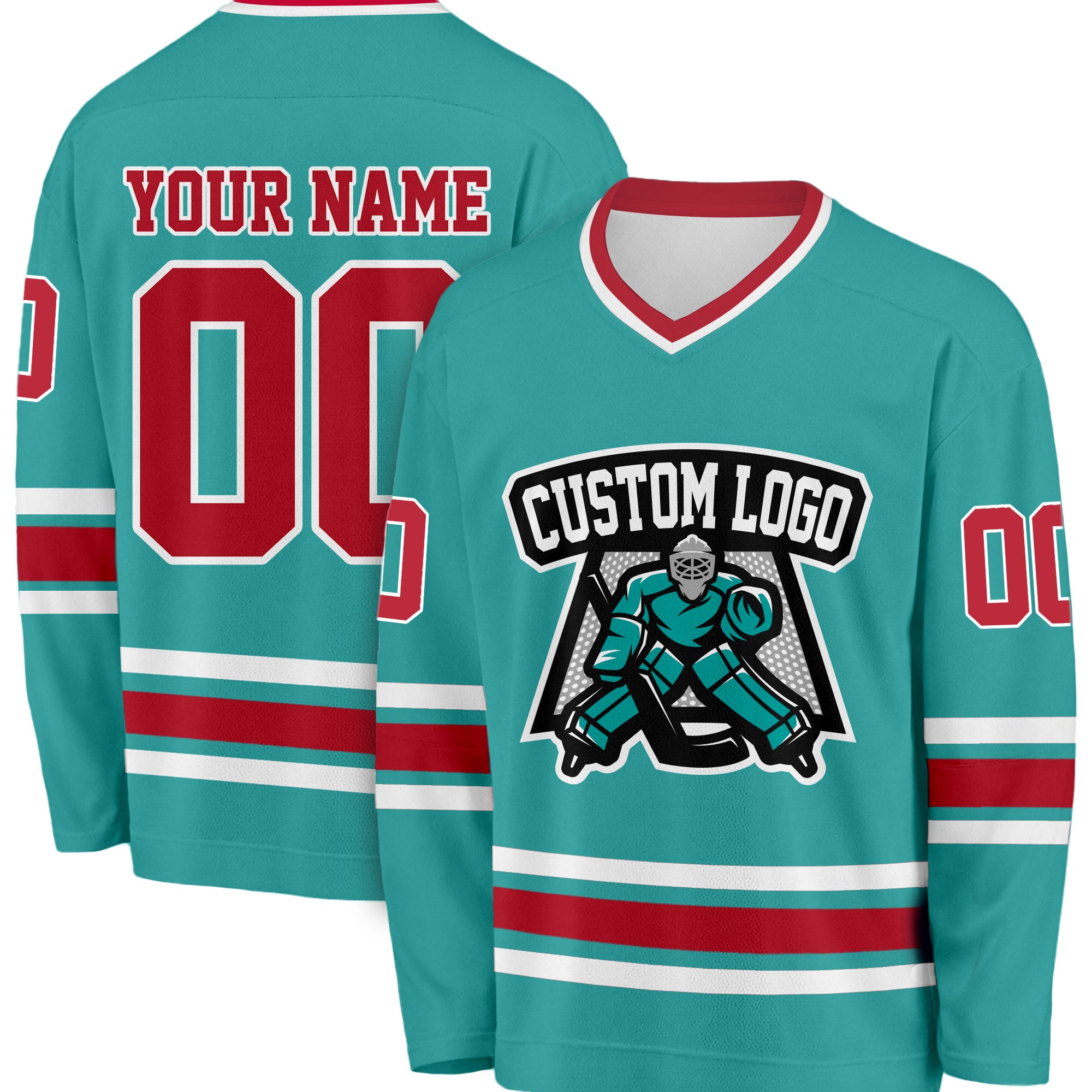 Custom Blue Hockey Jerseys – Add Your Name, Number & Logo