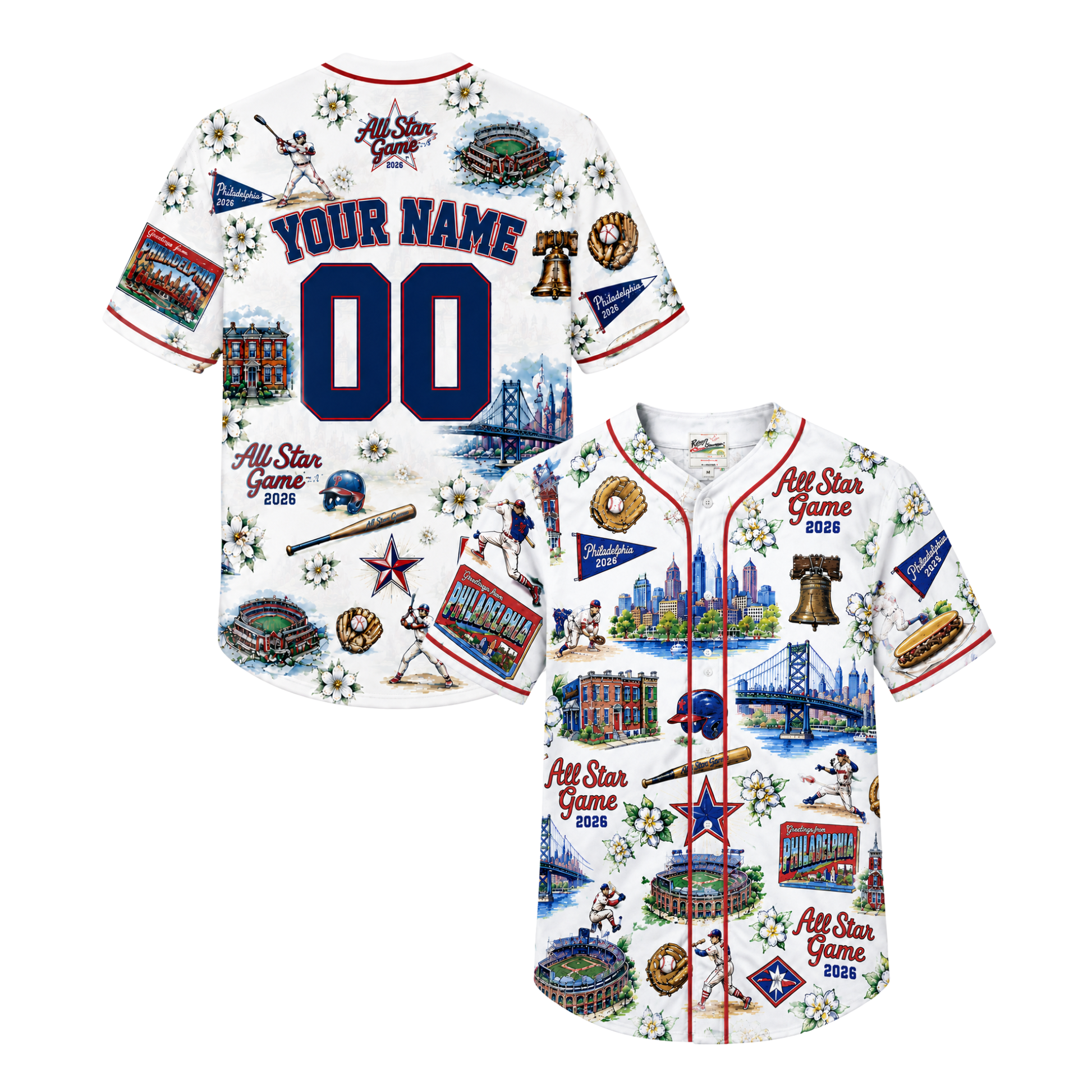 Custom City Baseball Jersey - Philadelphia Summer Classic - Design Your Own