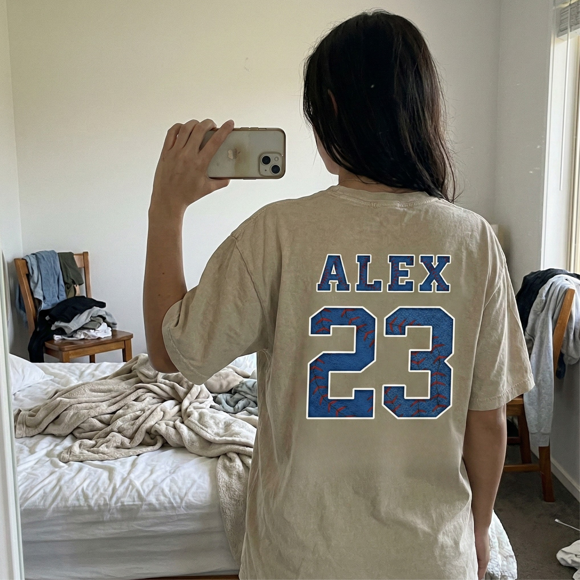 Custom T-Shirt Baseball Moms Club Black - Personalized Name Number