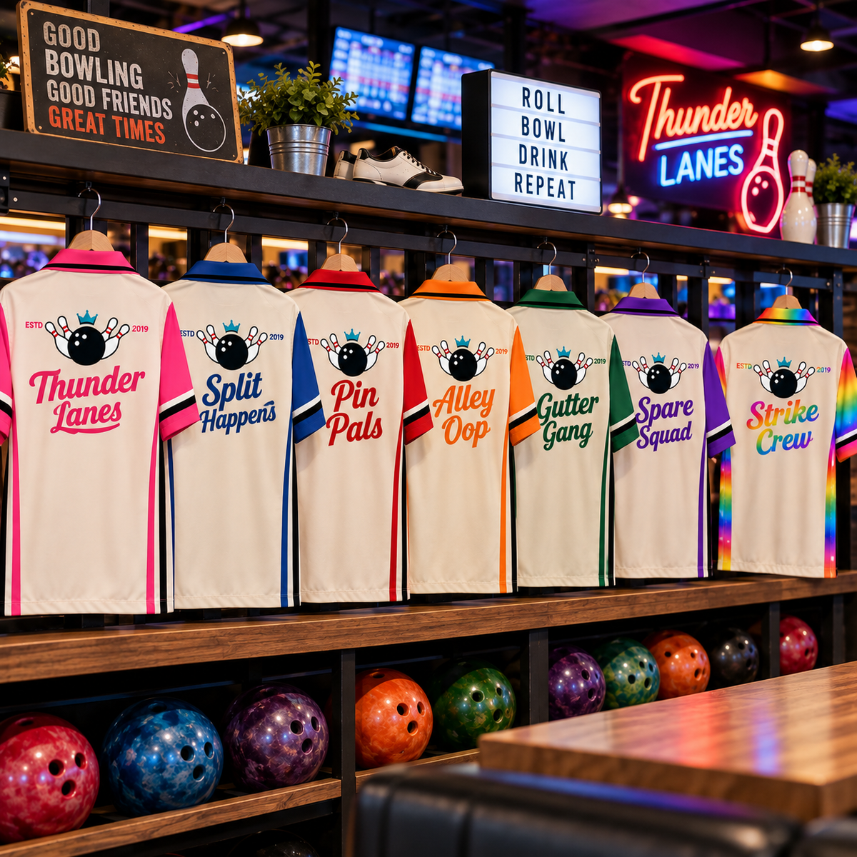 Custom Bowling Jersey Red – Add Your Name and Team Name