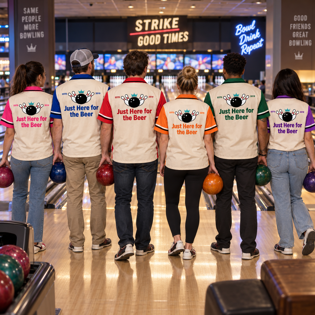 Custom Bowling Jersey Red – Add Your Name and Team Name