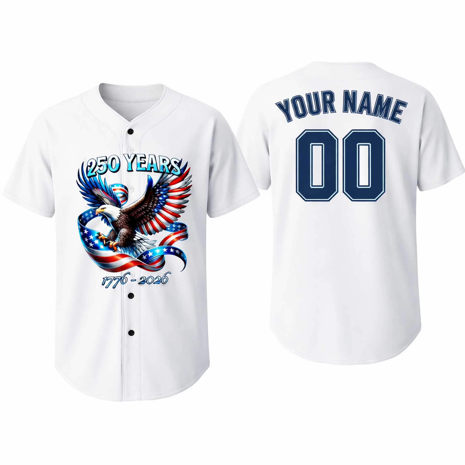Custom USA 250th Anniversary Baseball Jersey 250 Legacy - Design Your Own