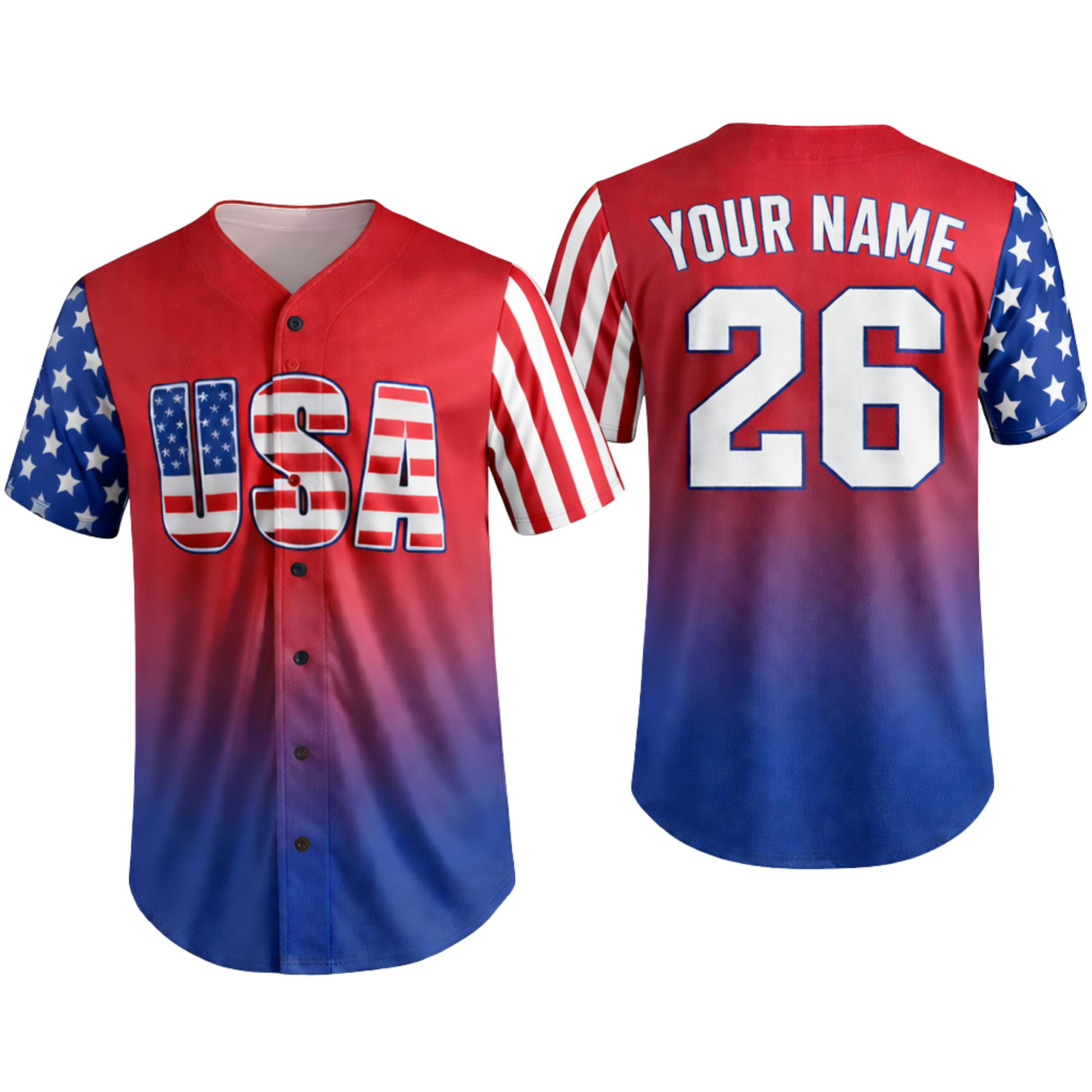 Custom USA 250th Anniversary Baseball Jersey USA Legacy - Design Your Own