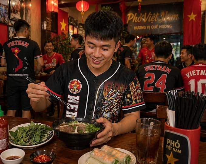 Custom Vietnam Baseball Jersey Vietnamese Fan Urban Heritage Patchwork – Personalized Name Number