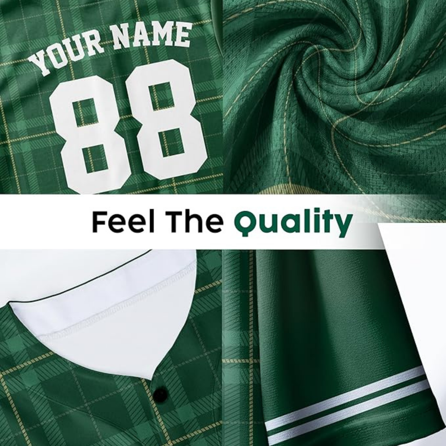 Custom St. Patrick's Day Baseball Jersey Cheers - Design Your Own