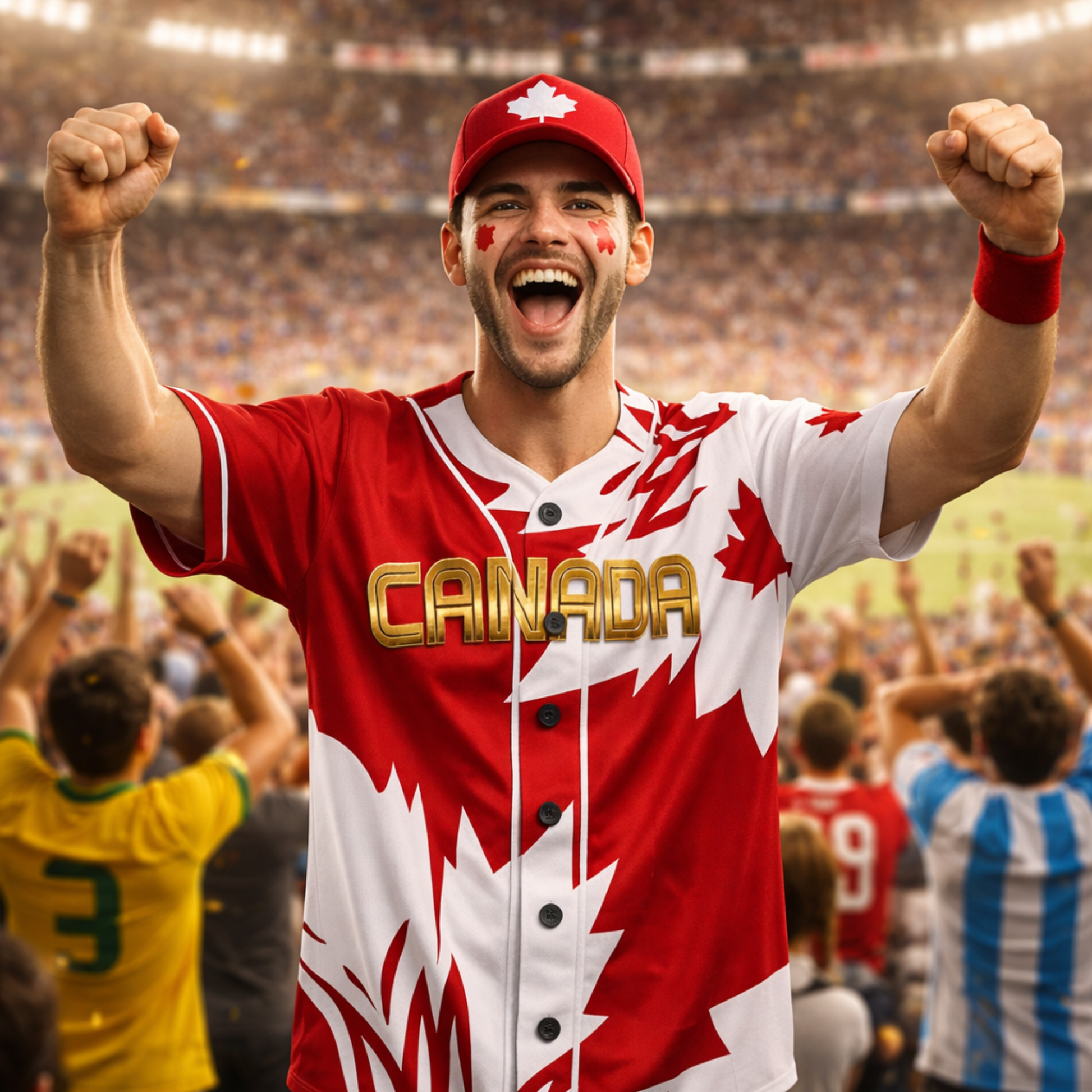 Custom Canada Baseball Jersey Canadian Fan Maple Strike – Personalized Name Number
