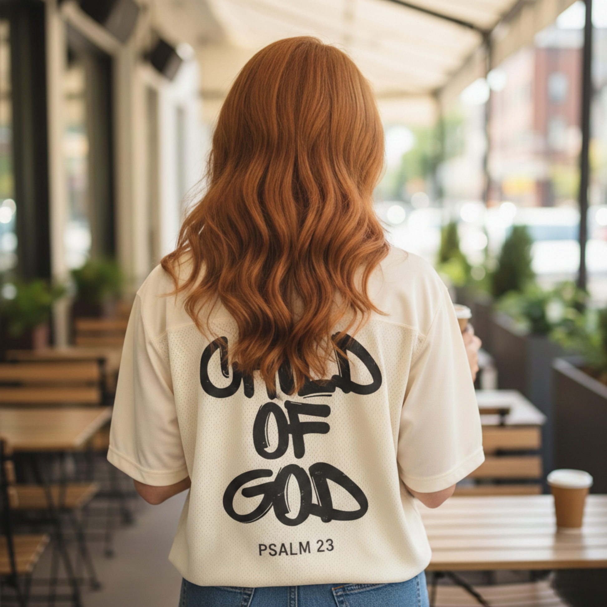 Custom Religious Football Jersey – Child of God – Add Your Name