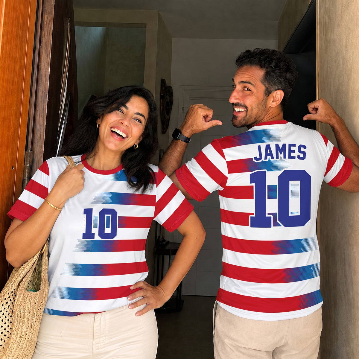 Custom Croatia Soccer Jersey 2026 White Red and Cobalt - Design Your Own